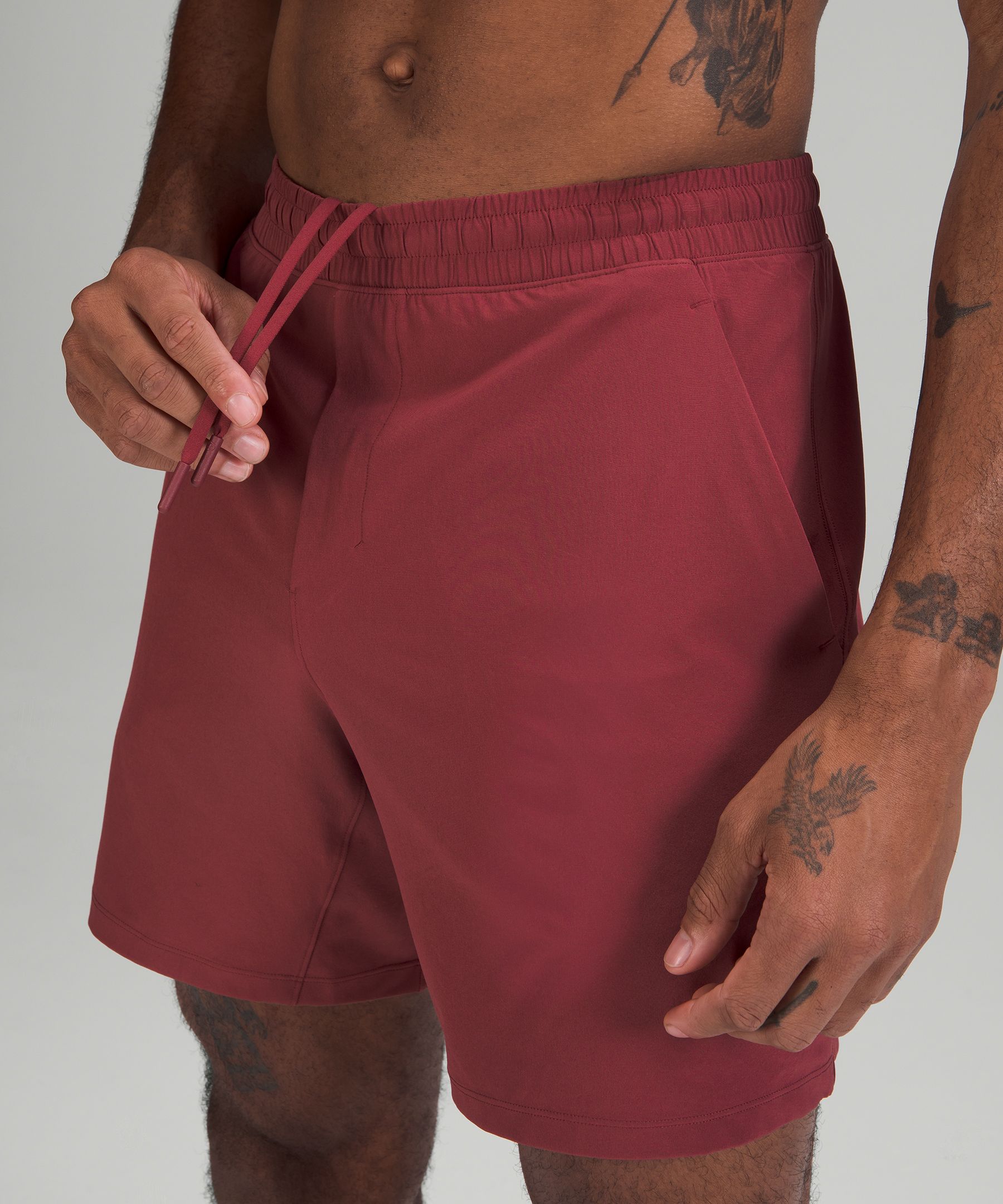 Lululemon Shorts Herre Rød | 76023-LCZB