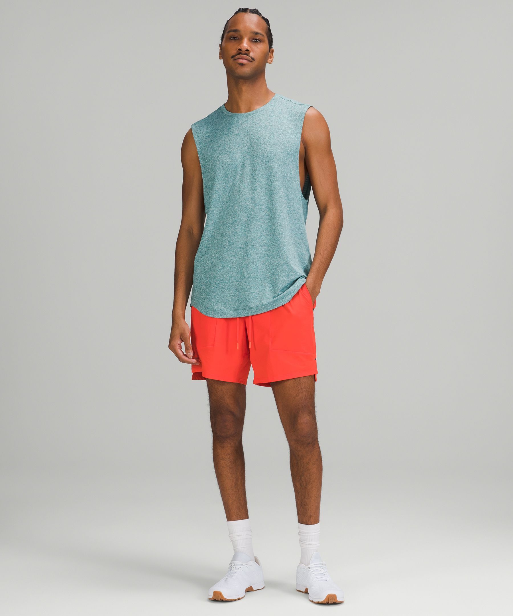 Lululemon Shorts Herre Rød | 82615-BYIC