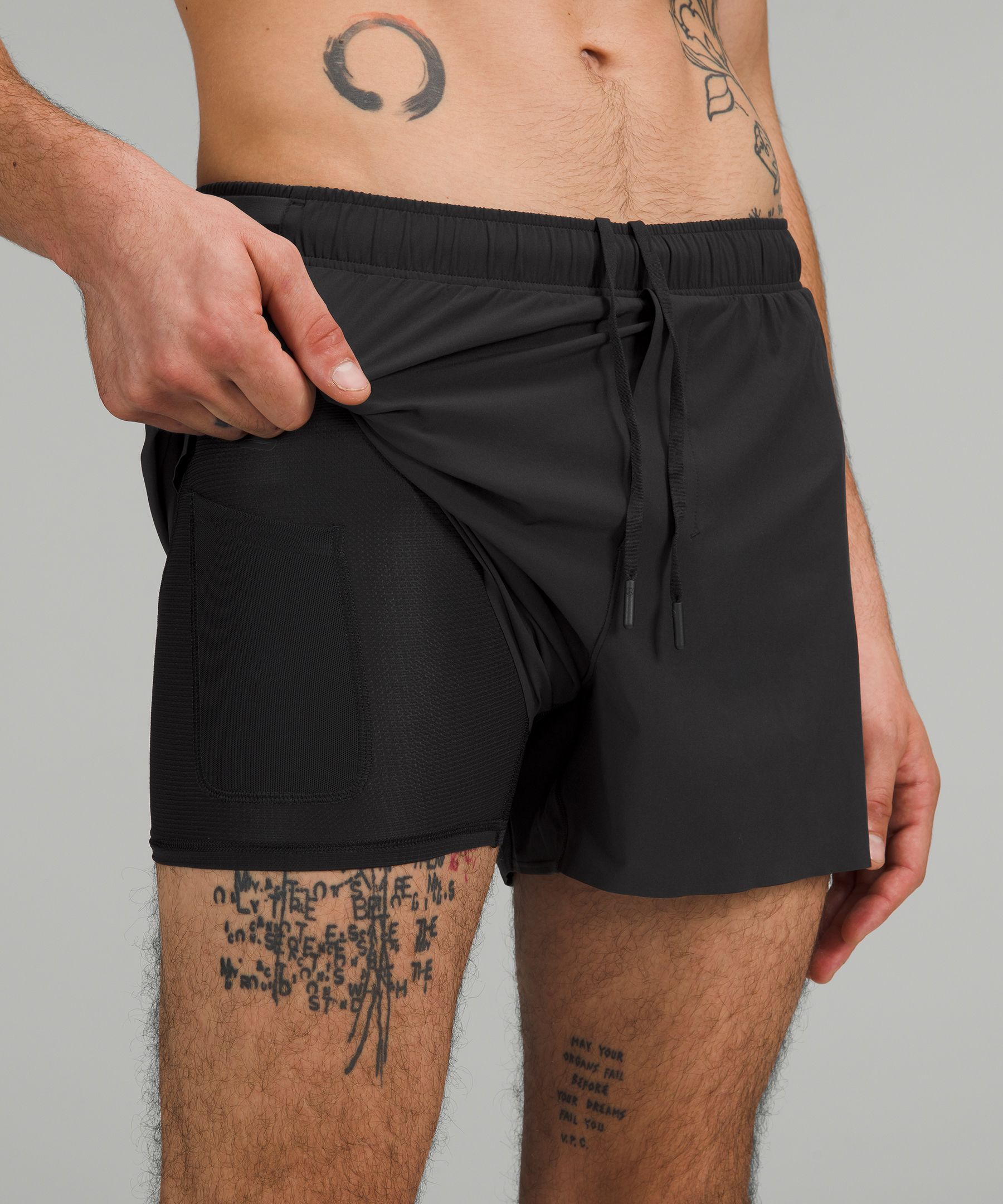 Lululemon Shorts Herre Svarte | 01359-EMQD