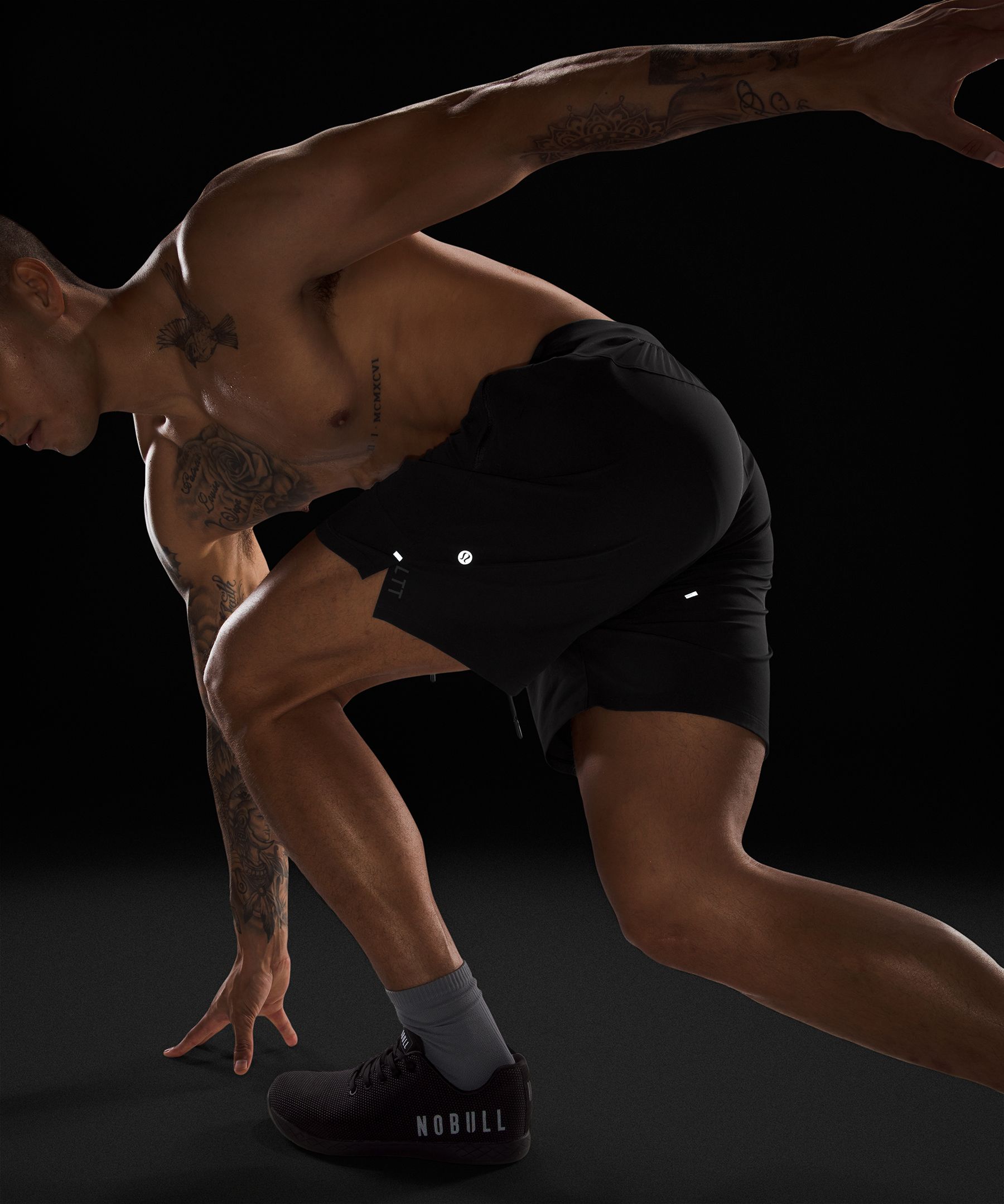 Lululemon Shorts Herre Svarte | 02689-MOVH