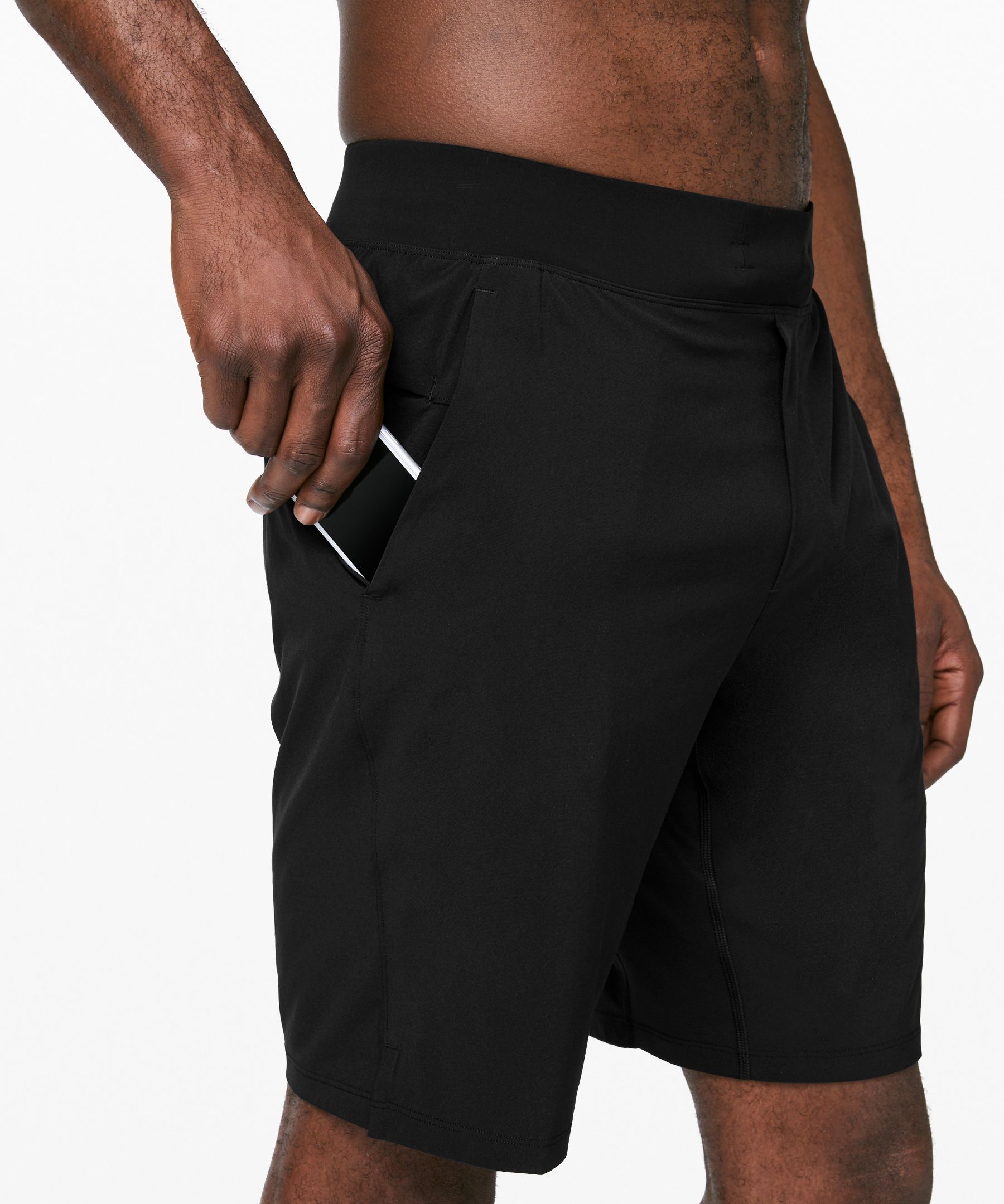 Lululemon Shorts Herre Svarte | 12367-ZRTJ