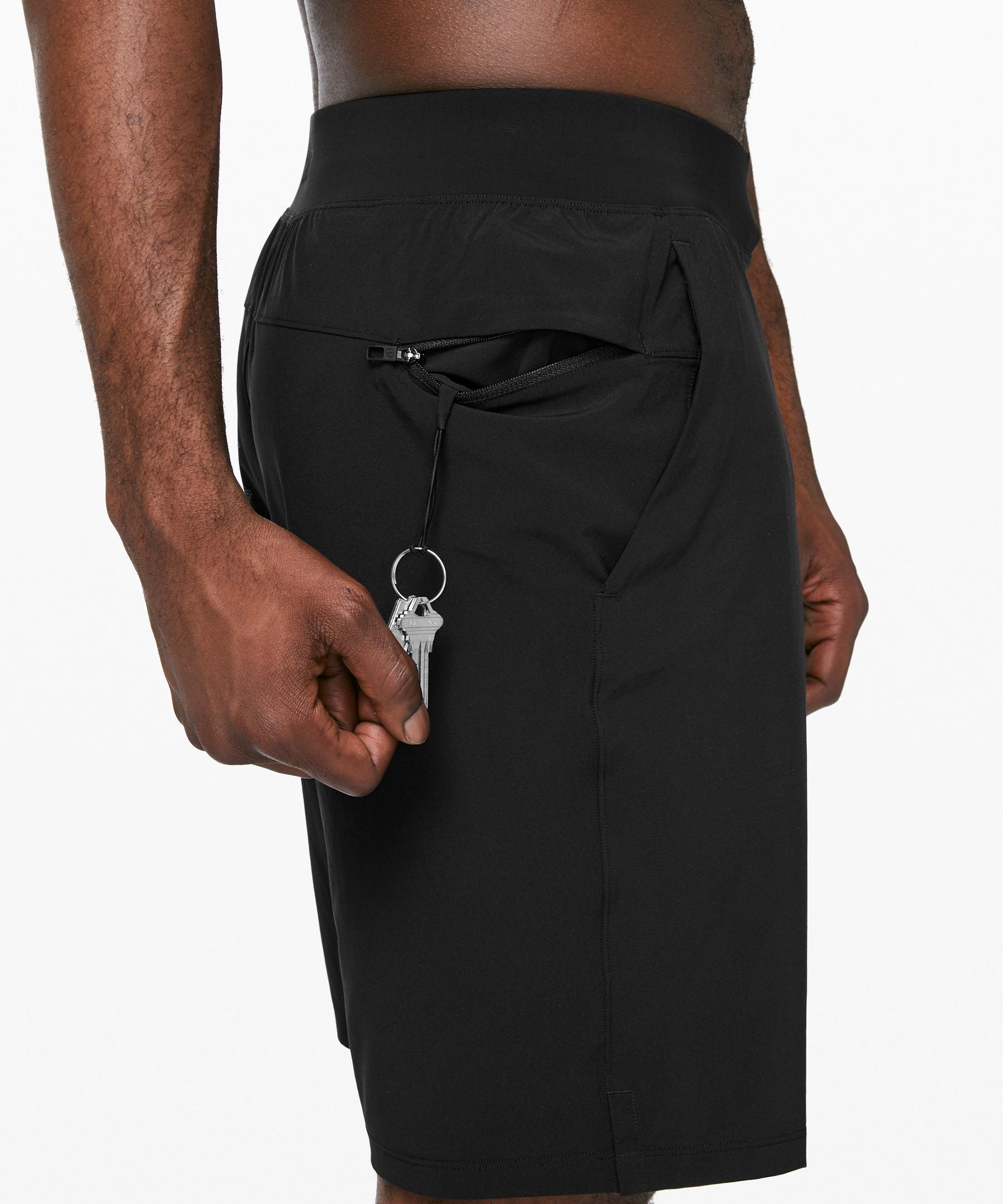 Lululemon Shorts Herre Svarte | 12367-ZRTJ