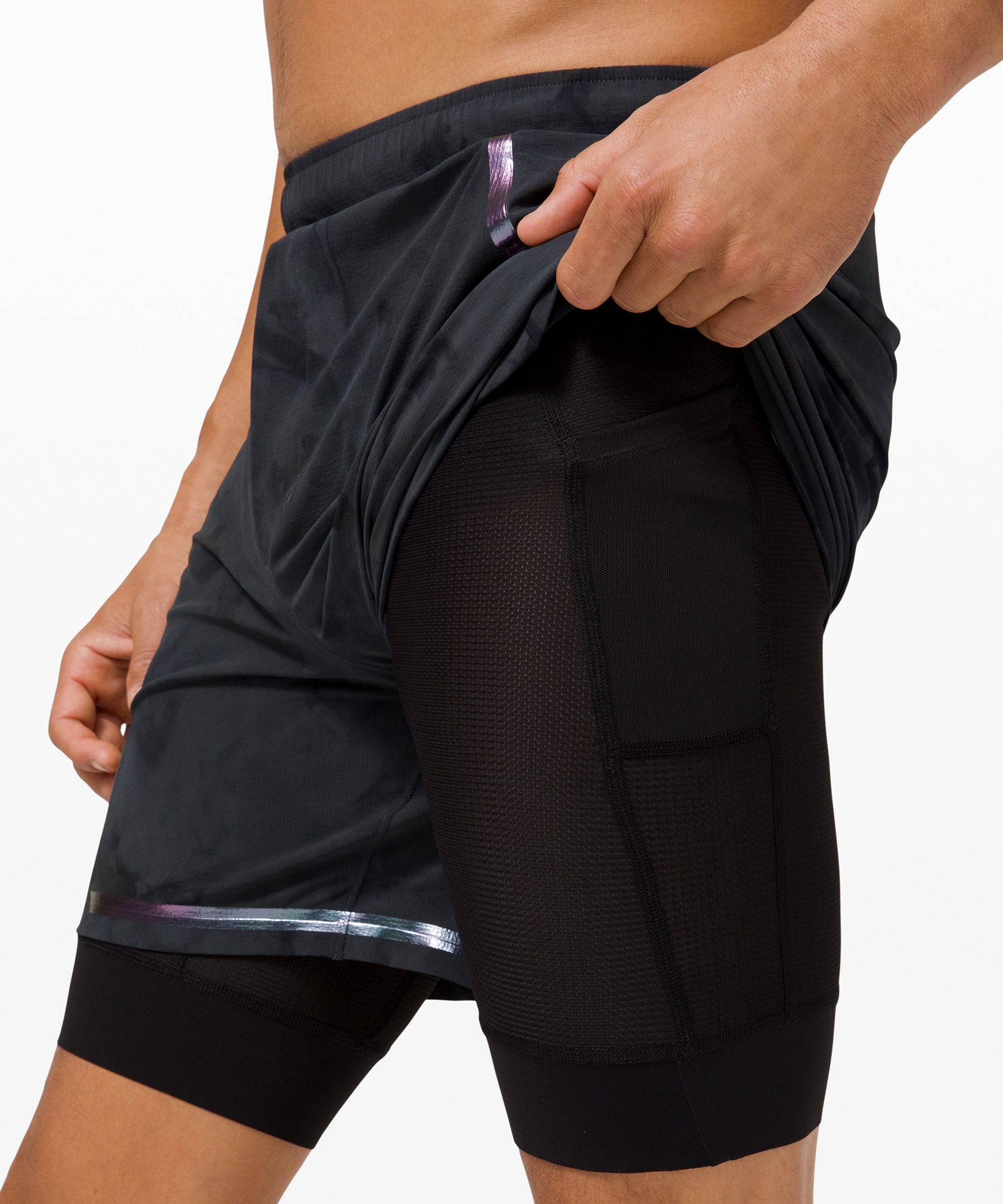 Lululemon Shorts Herre Svarte | 15974-MHCF