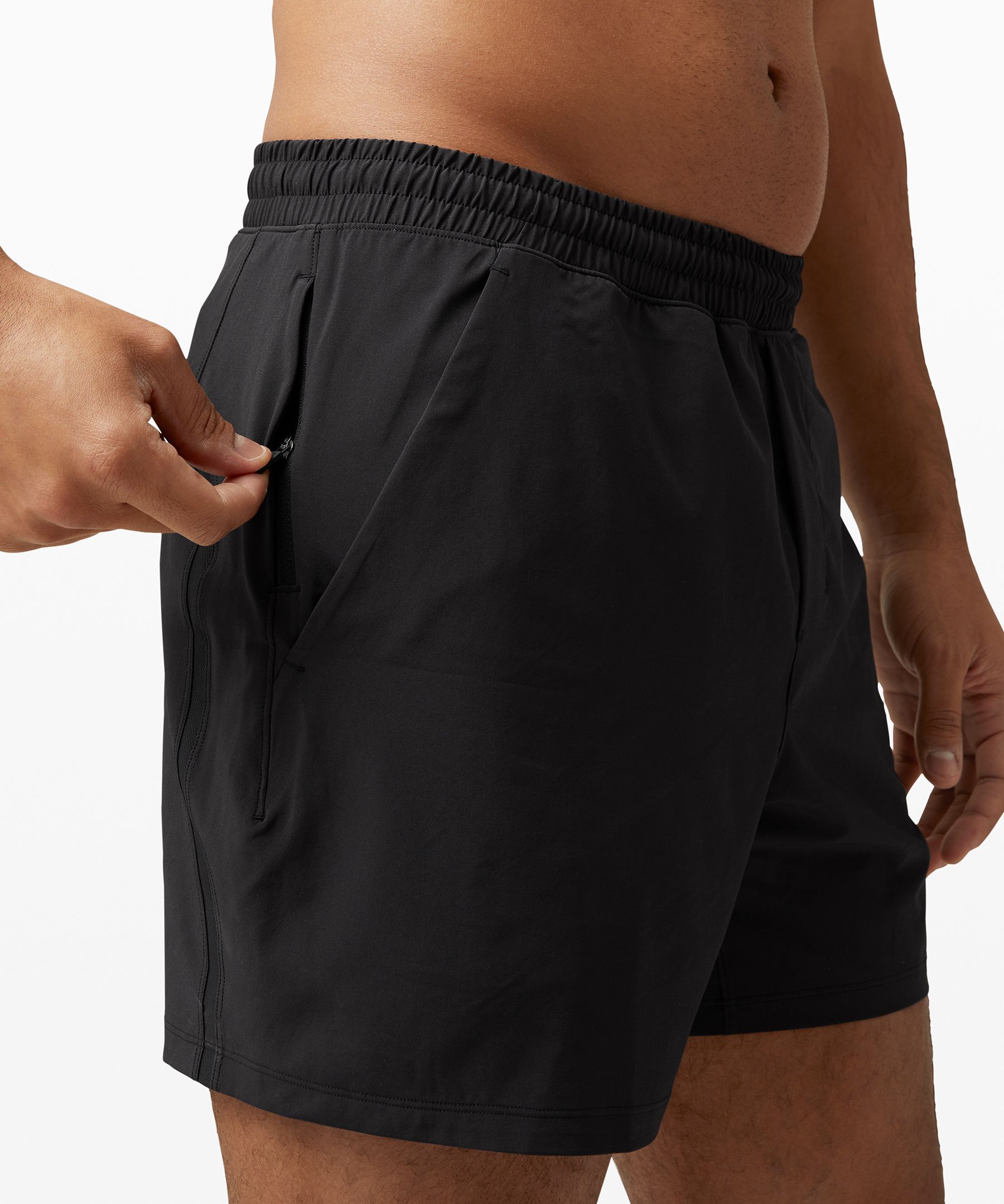 Lululemon Shorts Herre Svarte | 18379-ECRJ