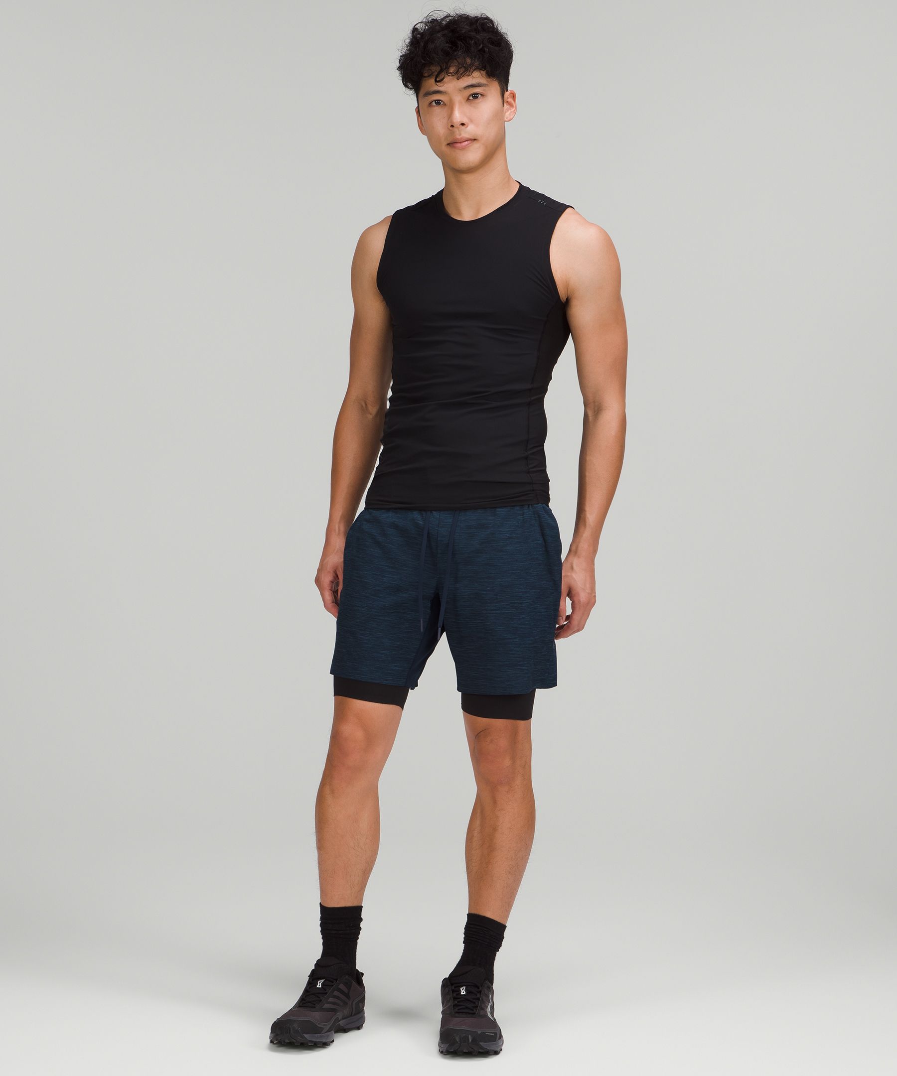 Lululemon Shorts Herre Svarte | 38521-TKHI