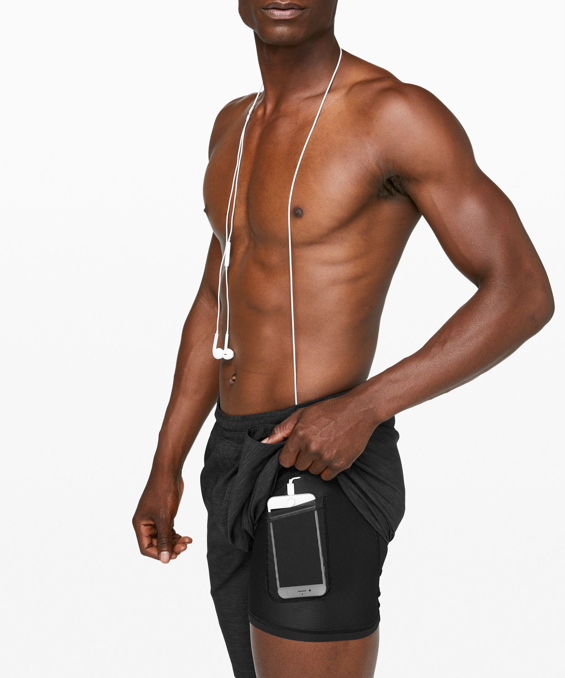 Lululemon Shorts Herre Svarte | 57061-VYOP