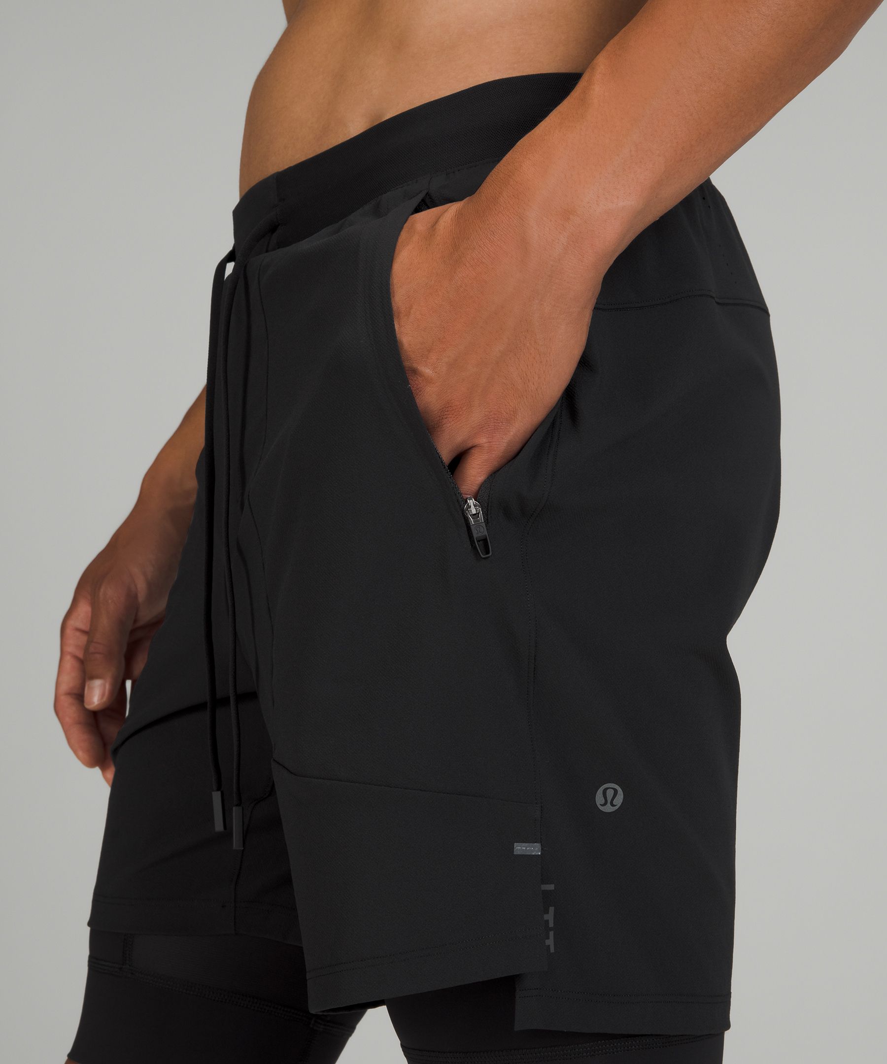 Lululemon Shorts Herre Svarte | 58910-FEMX