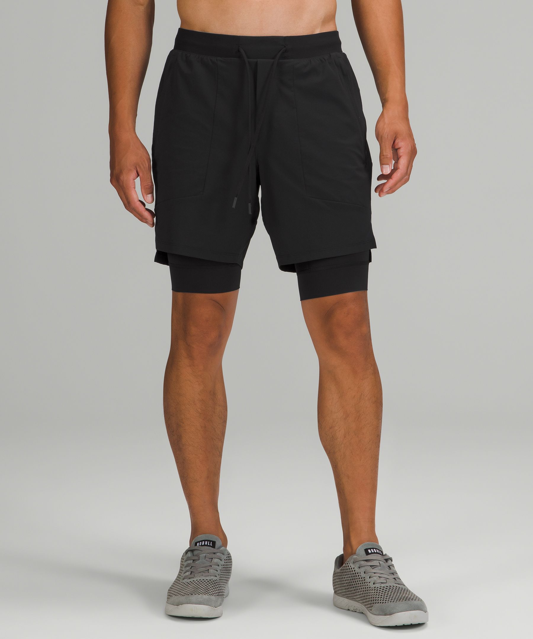 Lululemon Shorts Herre Svarte | 58910-FEMX