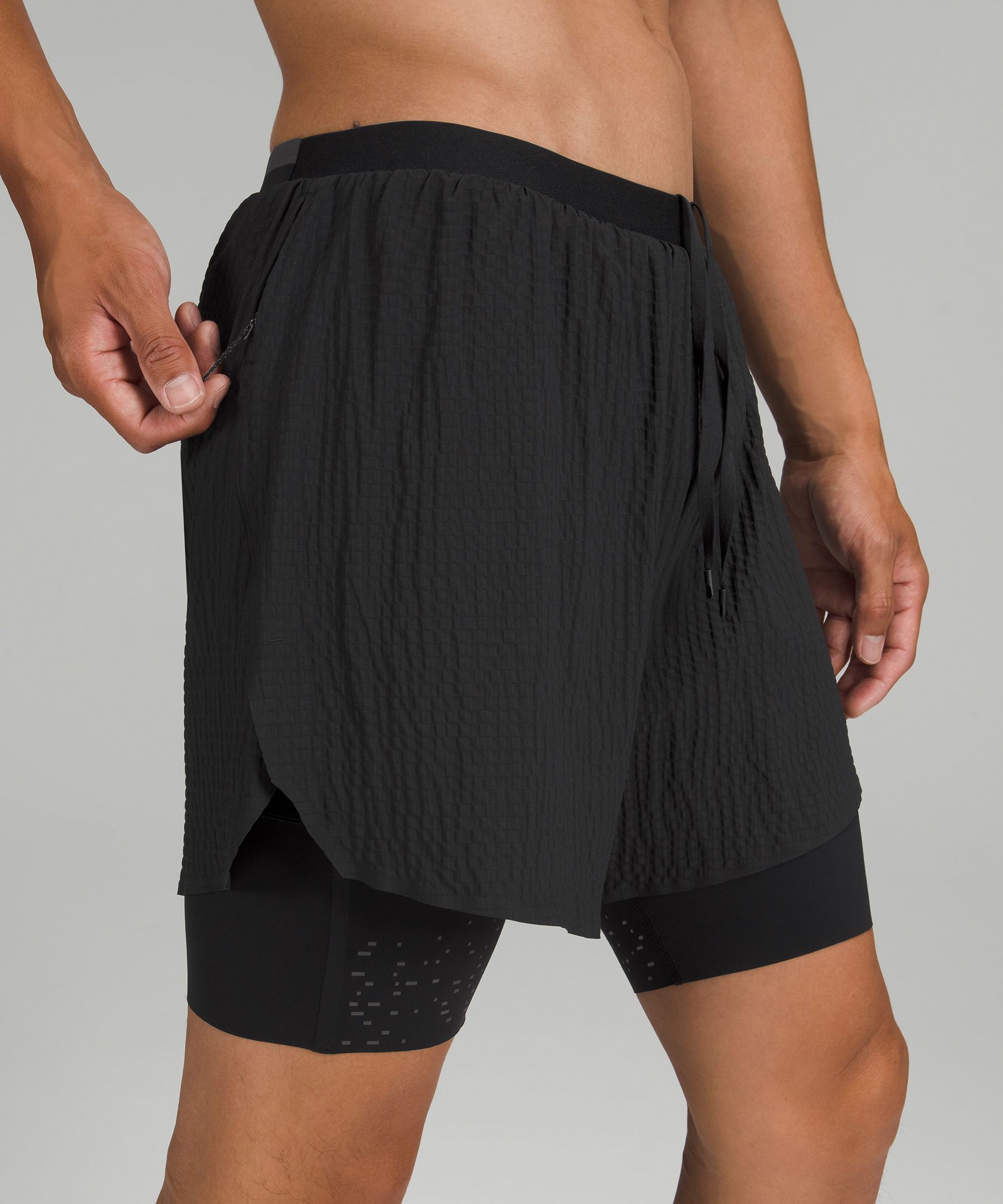 Lululemon Shorts Herre Svarte | 67394-TAGF