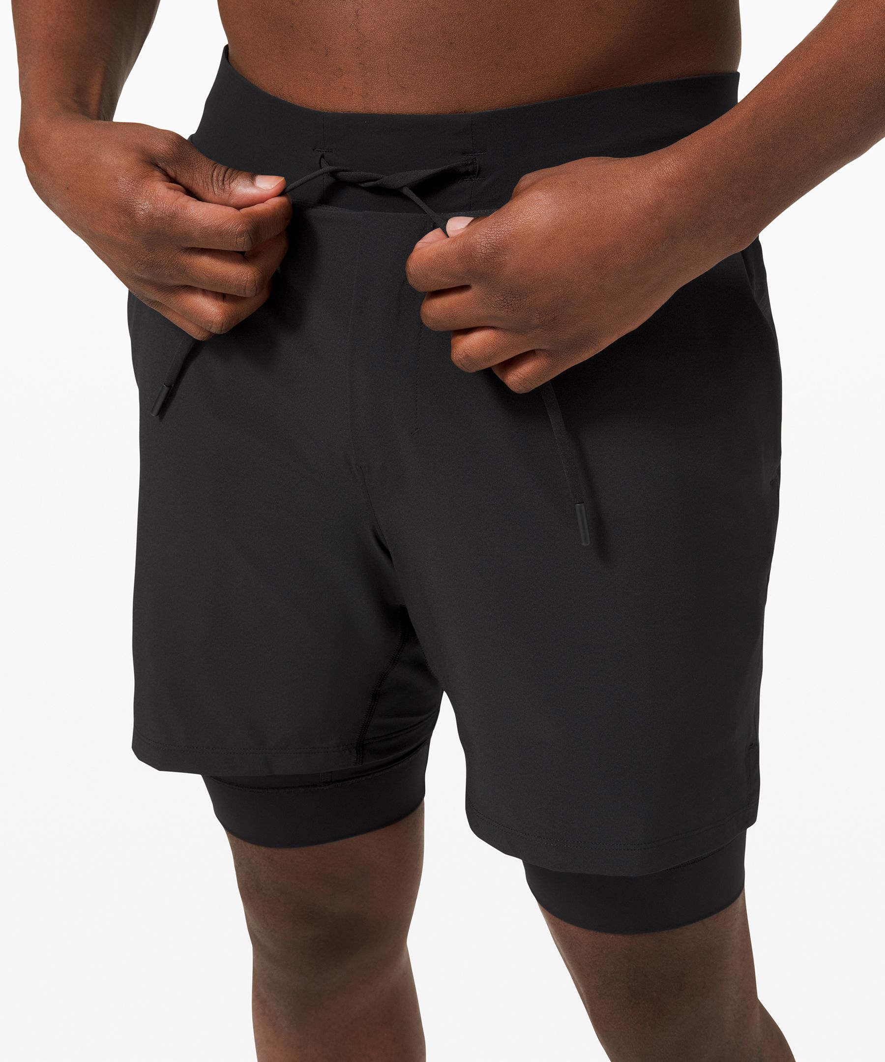 Lululemon Shorts Herre Svarte | 87639-UPVB