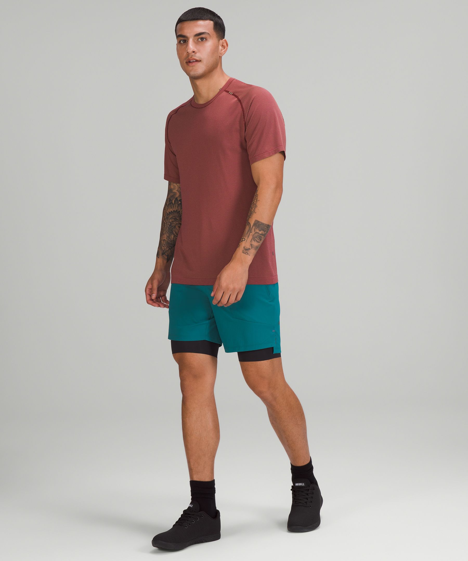 Lululemon Shorts Herre Turkis | 49852-YSFP