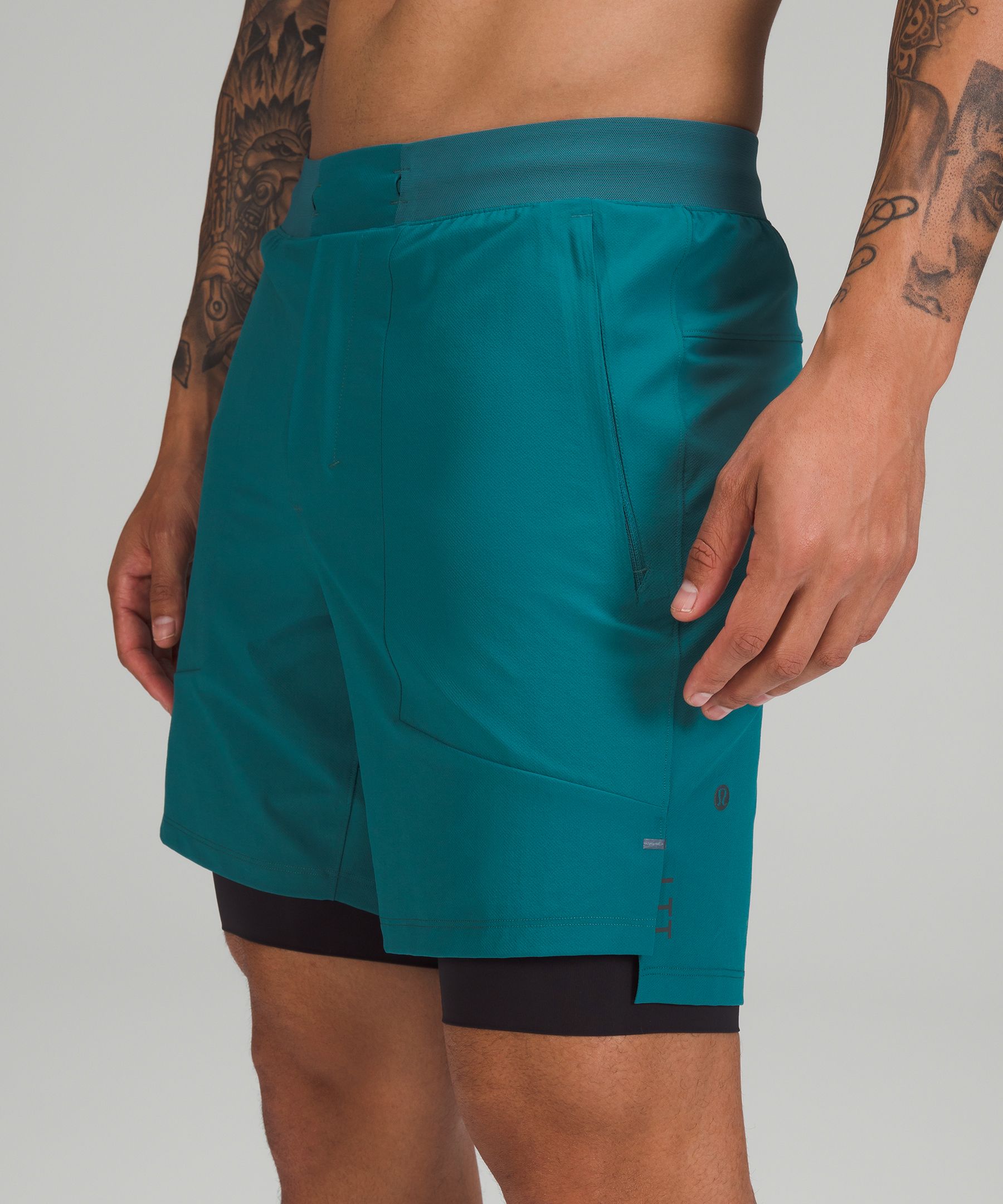 Lululemon Shorts Herre Turkis | 49852-YSFP