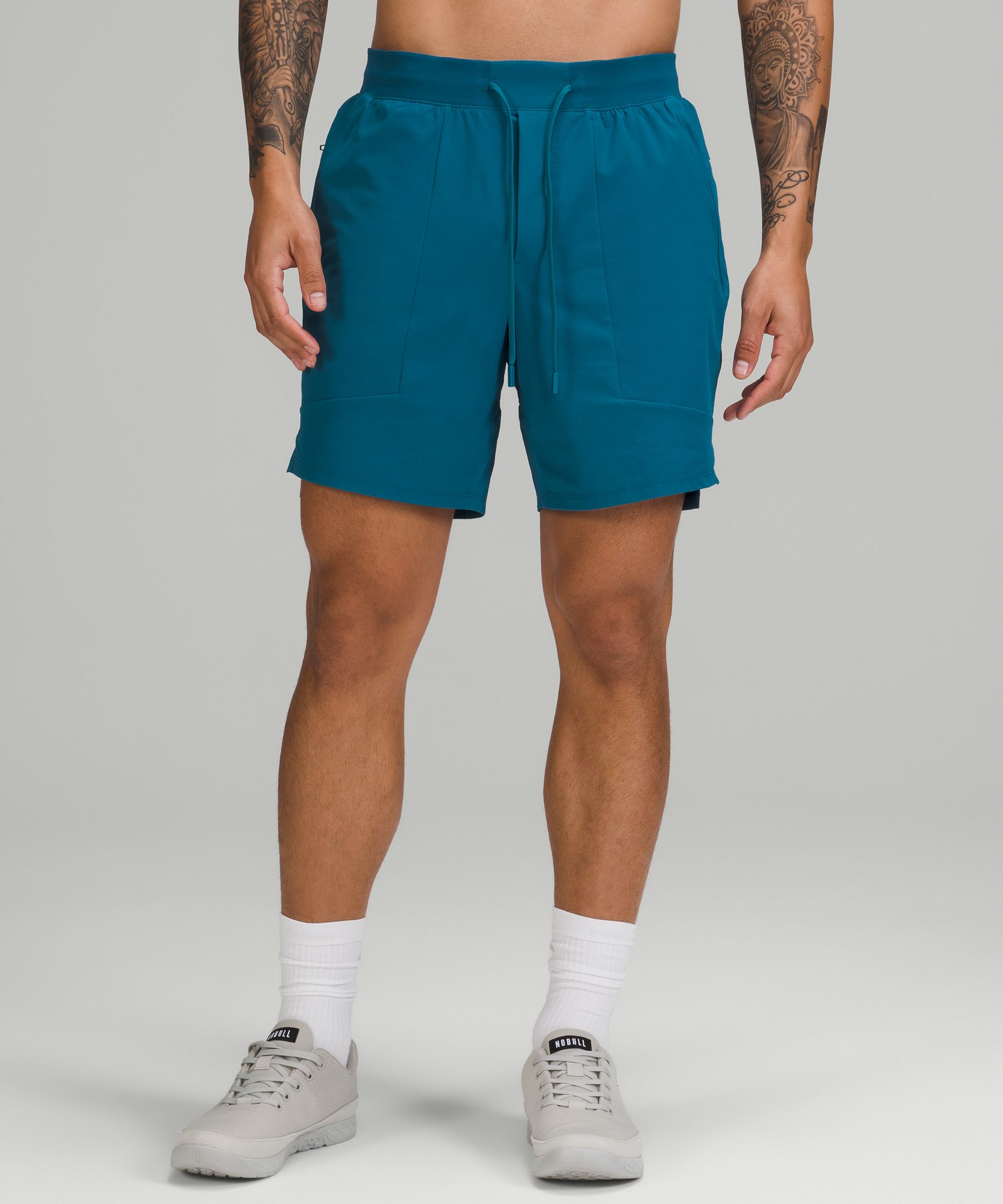 Lululemon Shorts Herre Turkis | 50829-MLVH