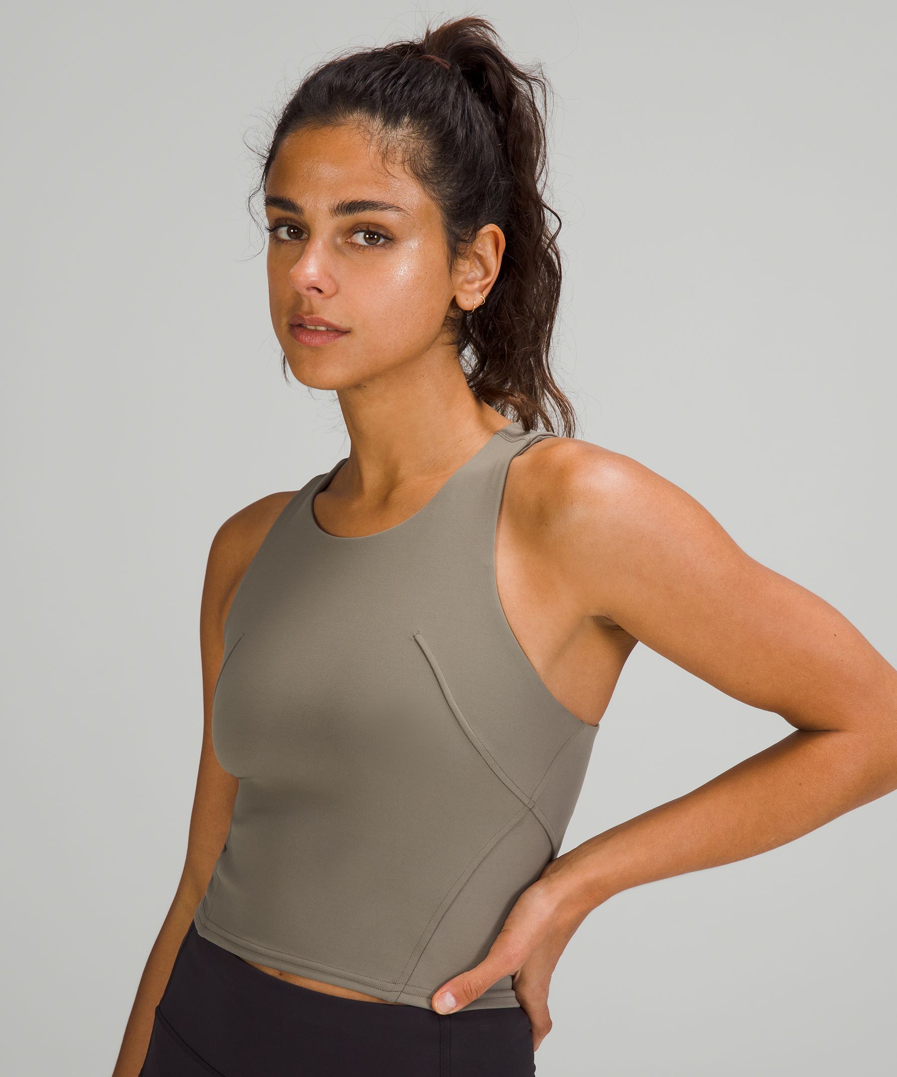 Lululemon Singlet Dame Grå Brune | 19684-UKYF