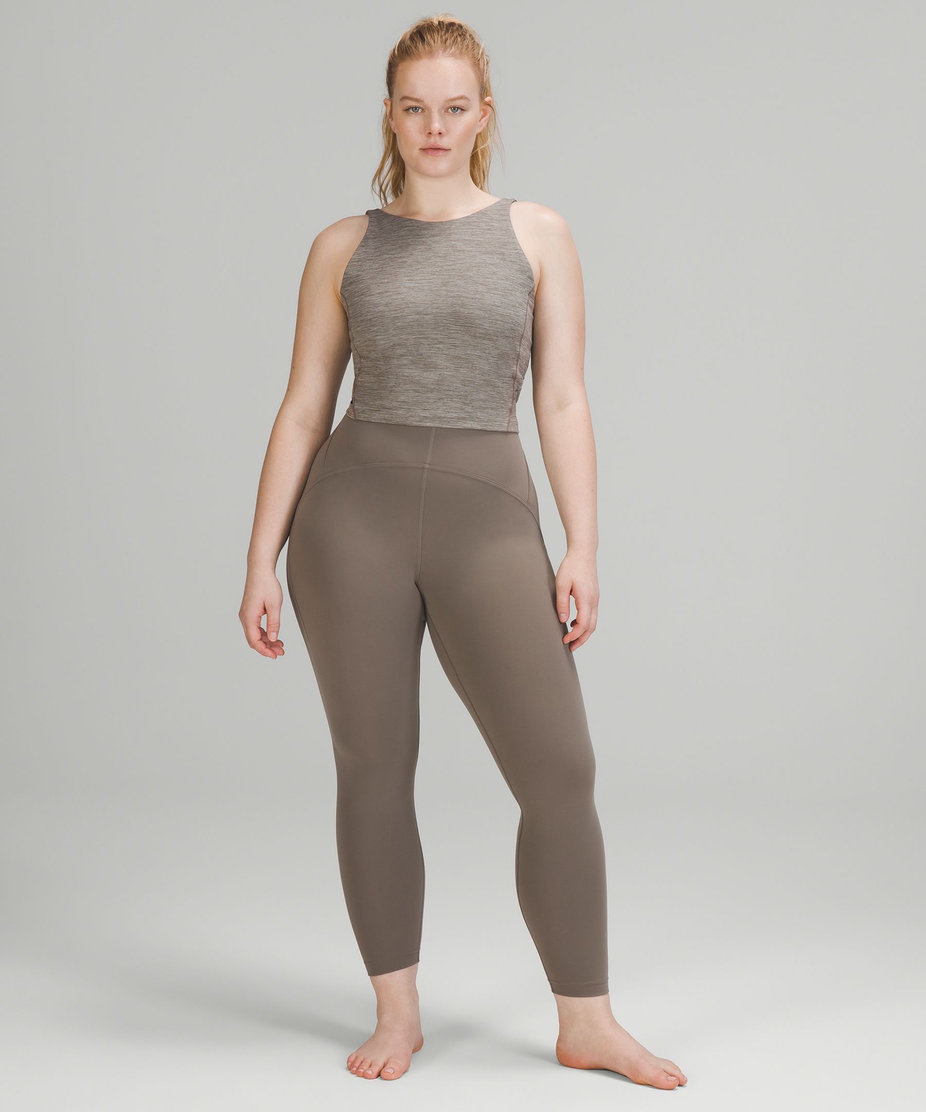 Lululemon Singlet Dame Grå Brune | 64589-QWEP