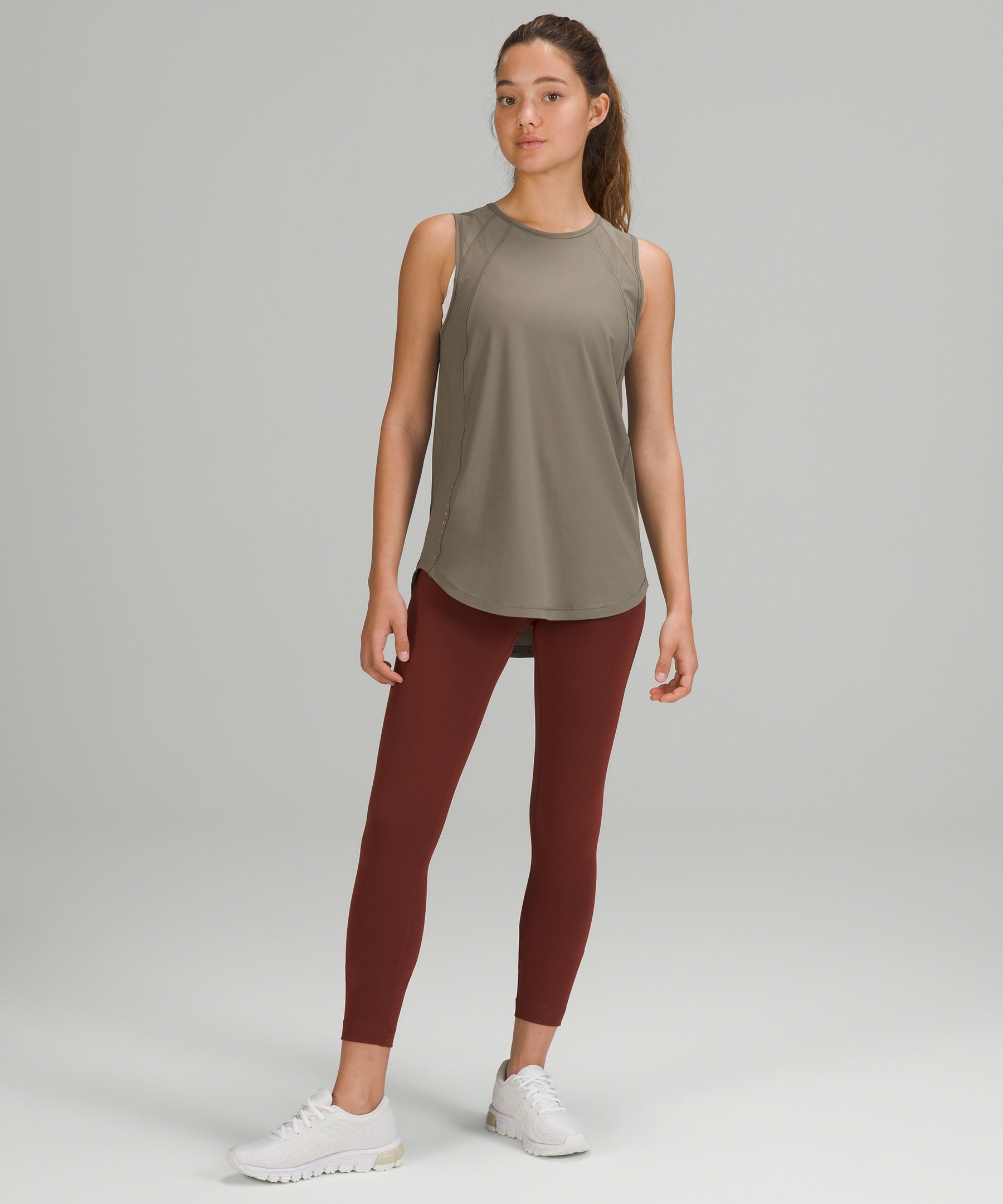 Lululemon Singlet Dame Grå Olivengrønne | 29681-DFCV