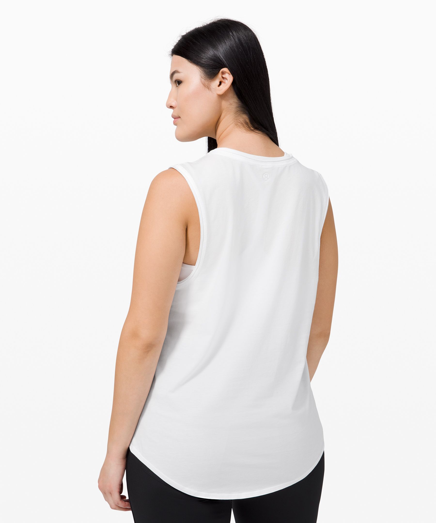 Lululemon Singlet Dame Hvite | 03917-GASU