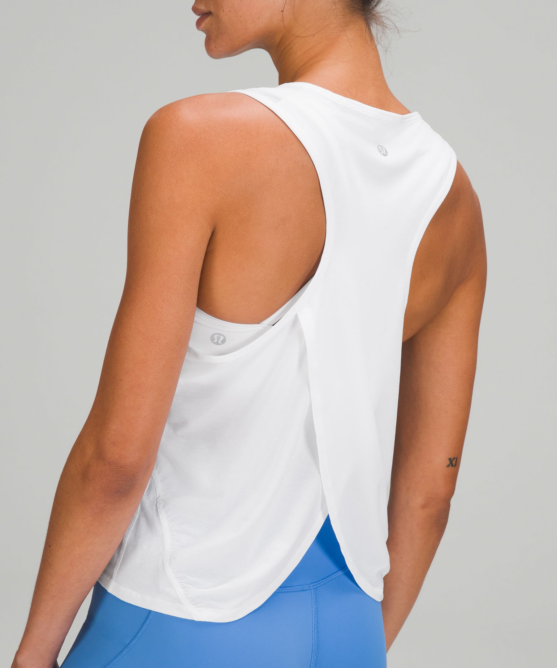 Lululemon Singlet Dame Hvite | 30692-ZNPH
