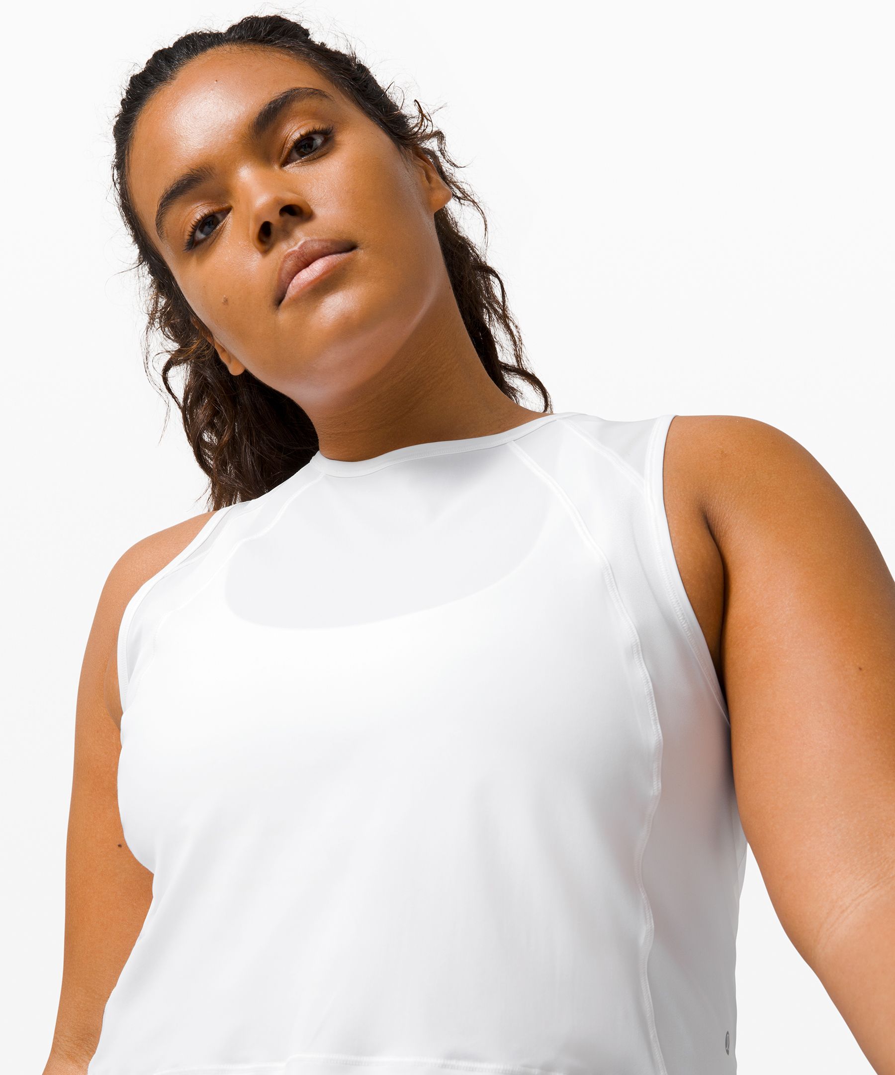 Lululemon Singlet Dame Hvite | 48612-OWMZ