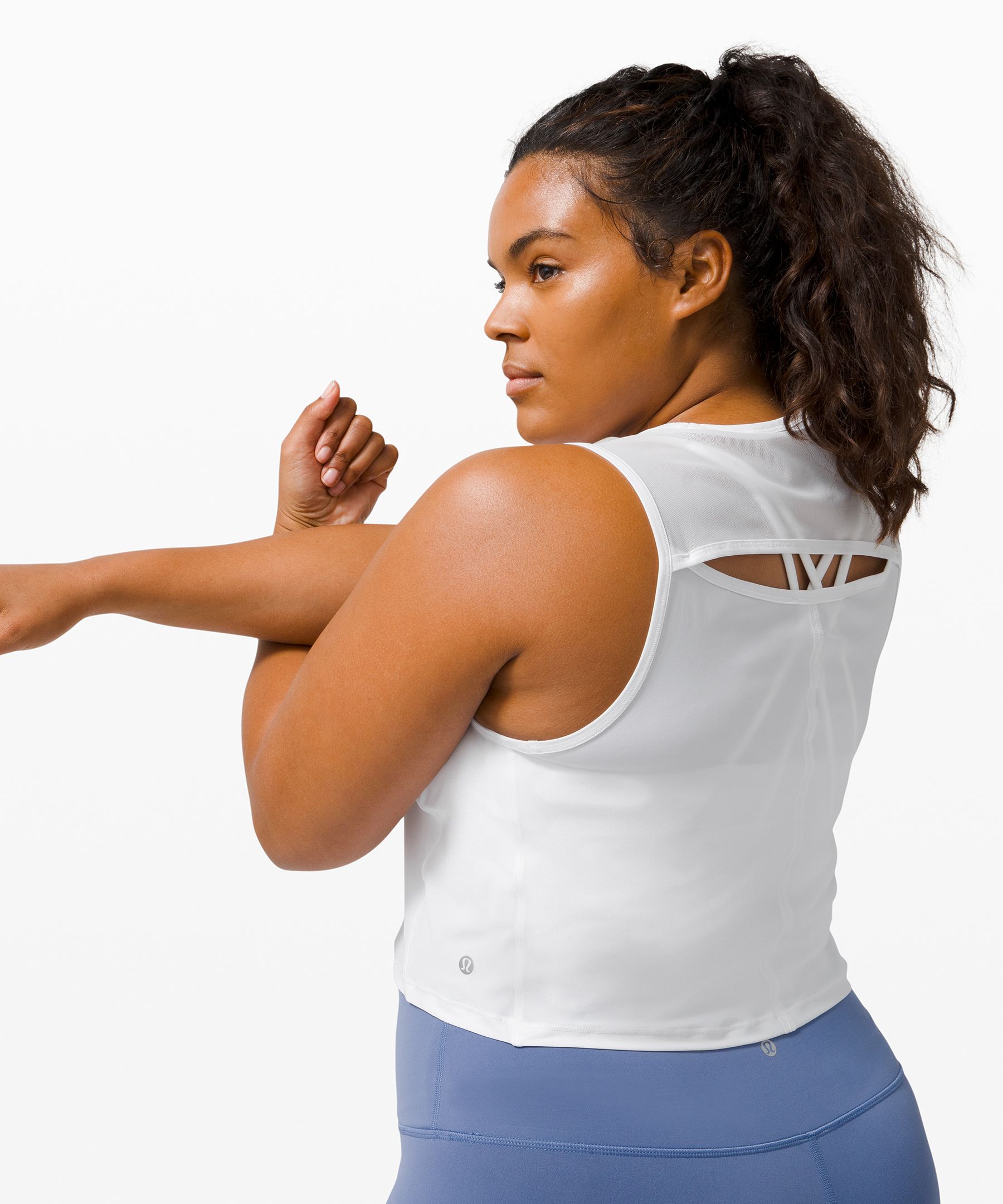 Lululemon Singlet Dame Hvite | 48612-OWMZ