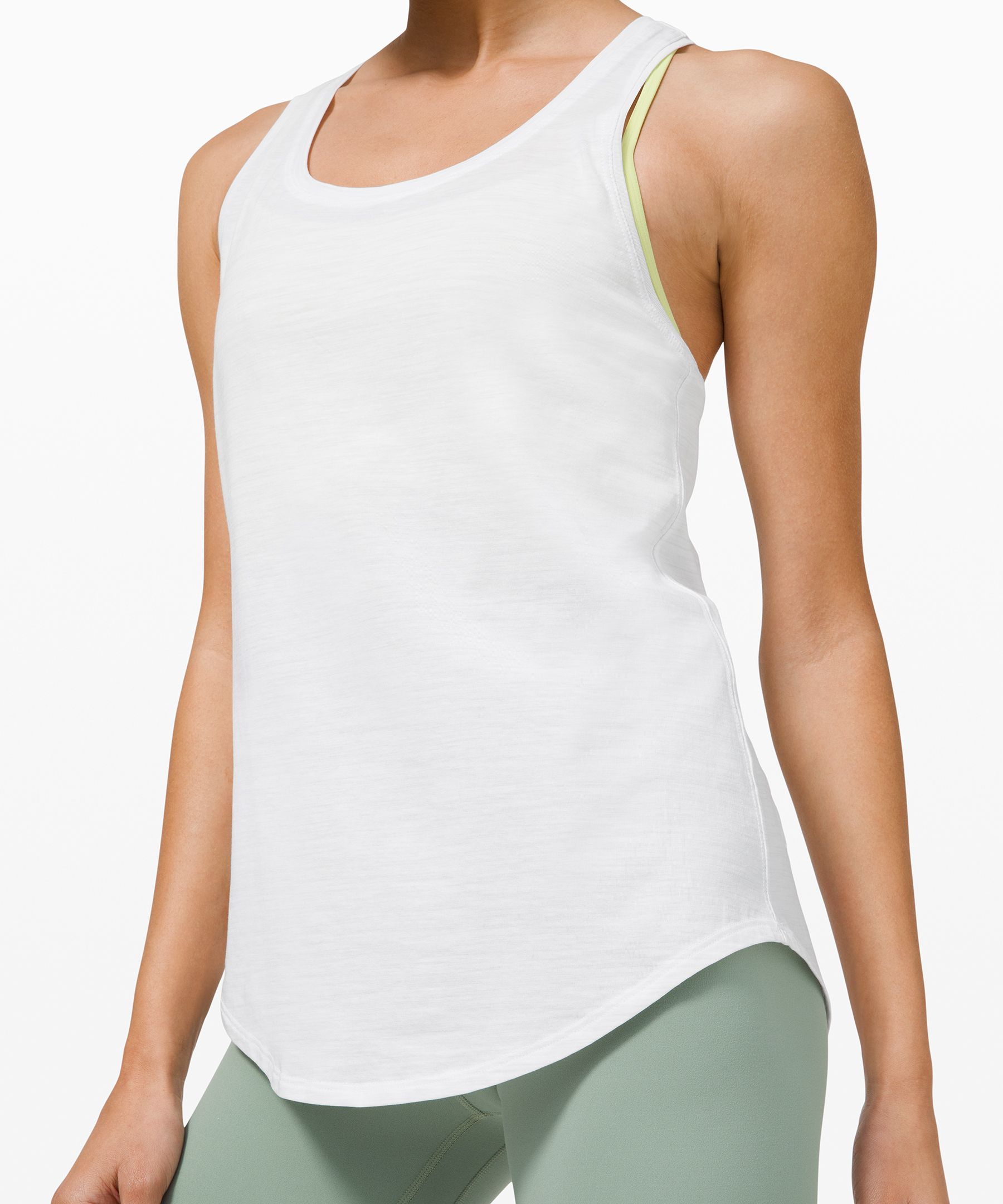 Lululemon Singlet Dame Hvite | 91864-MQHR