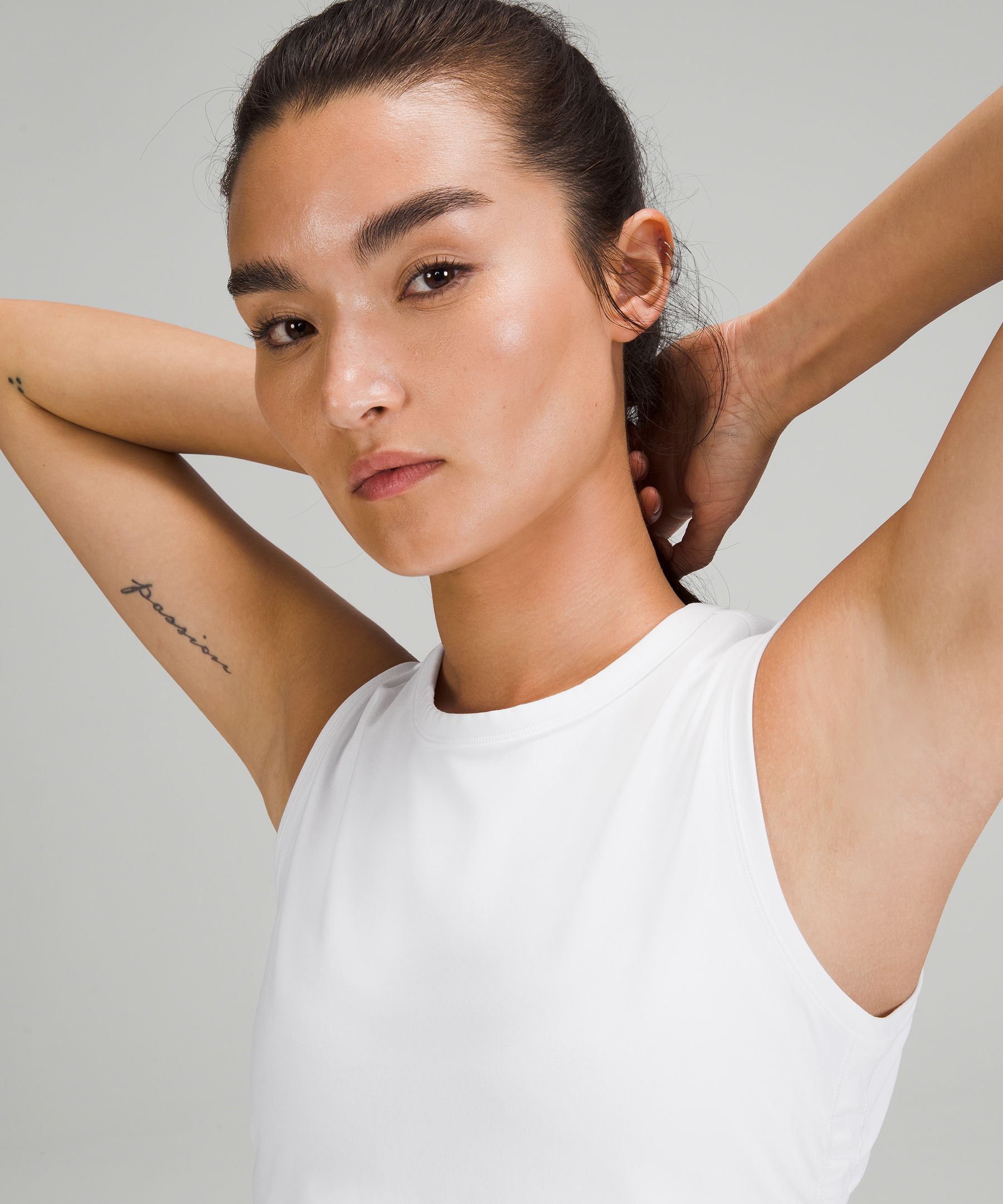 Lululemon Singlet Dame Hvite | 91865-KEOI