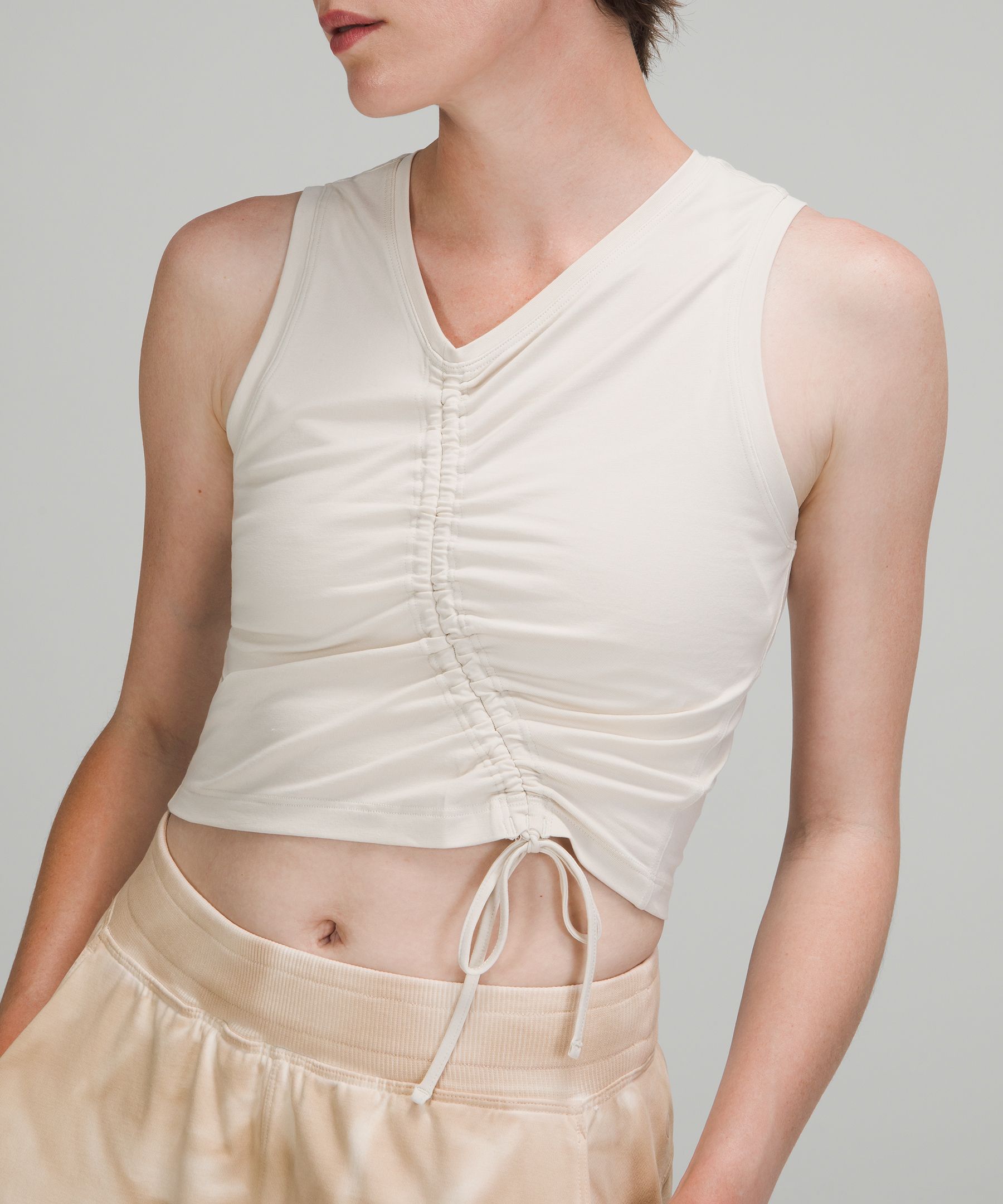 Lululemon Singlet Dame Hvite | 95107-XARE