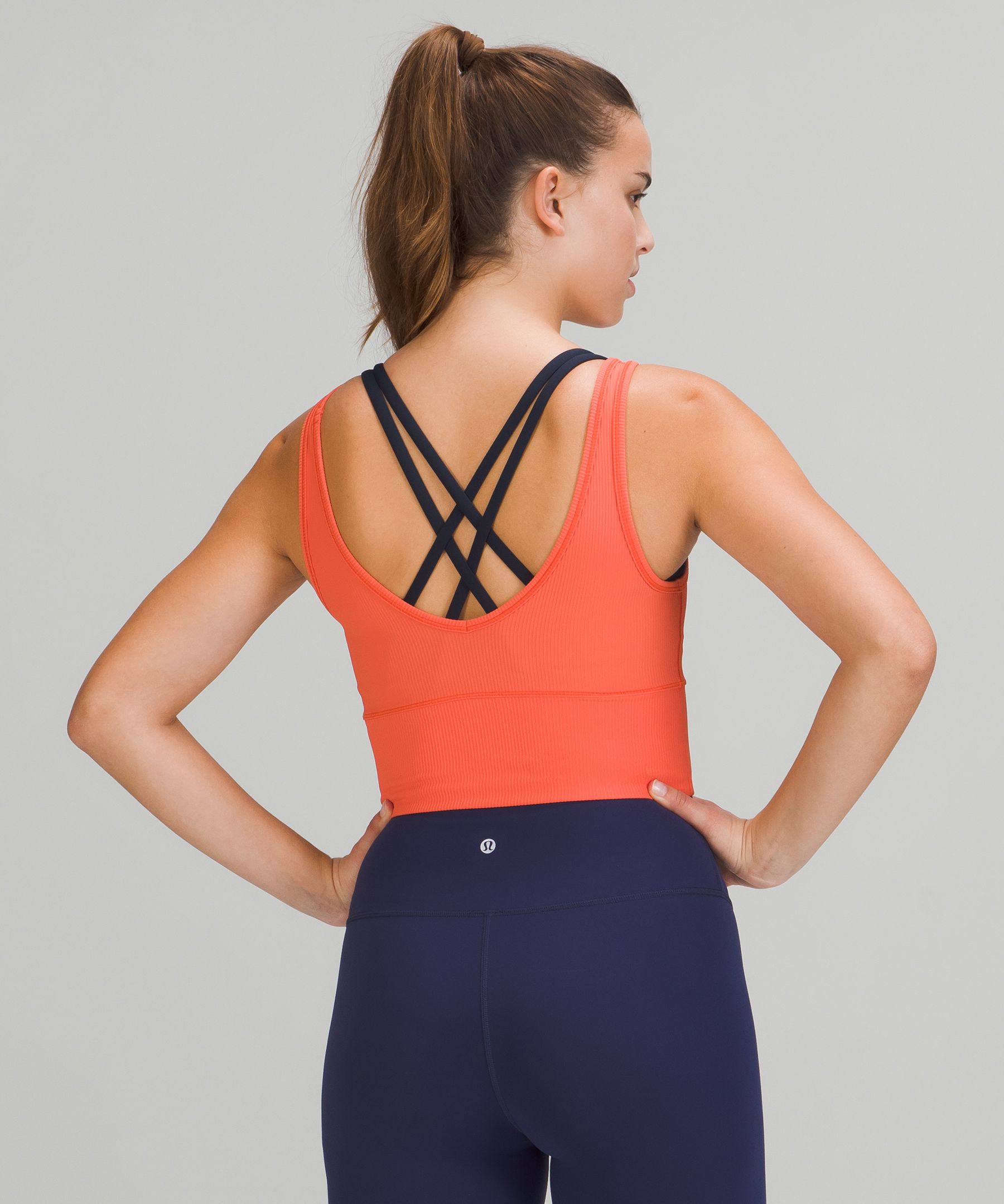 Lululemon Singlet Dame Korall | 68345-FEBN