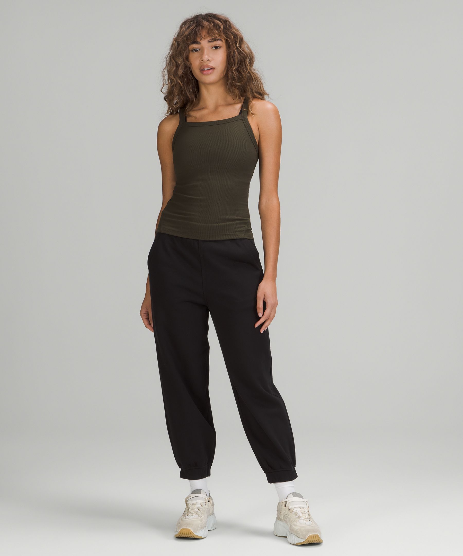 Lululemon Singlet Dame Mørke Olivengrønne | 95420-JCHT