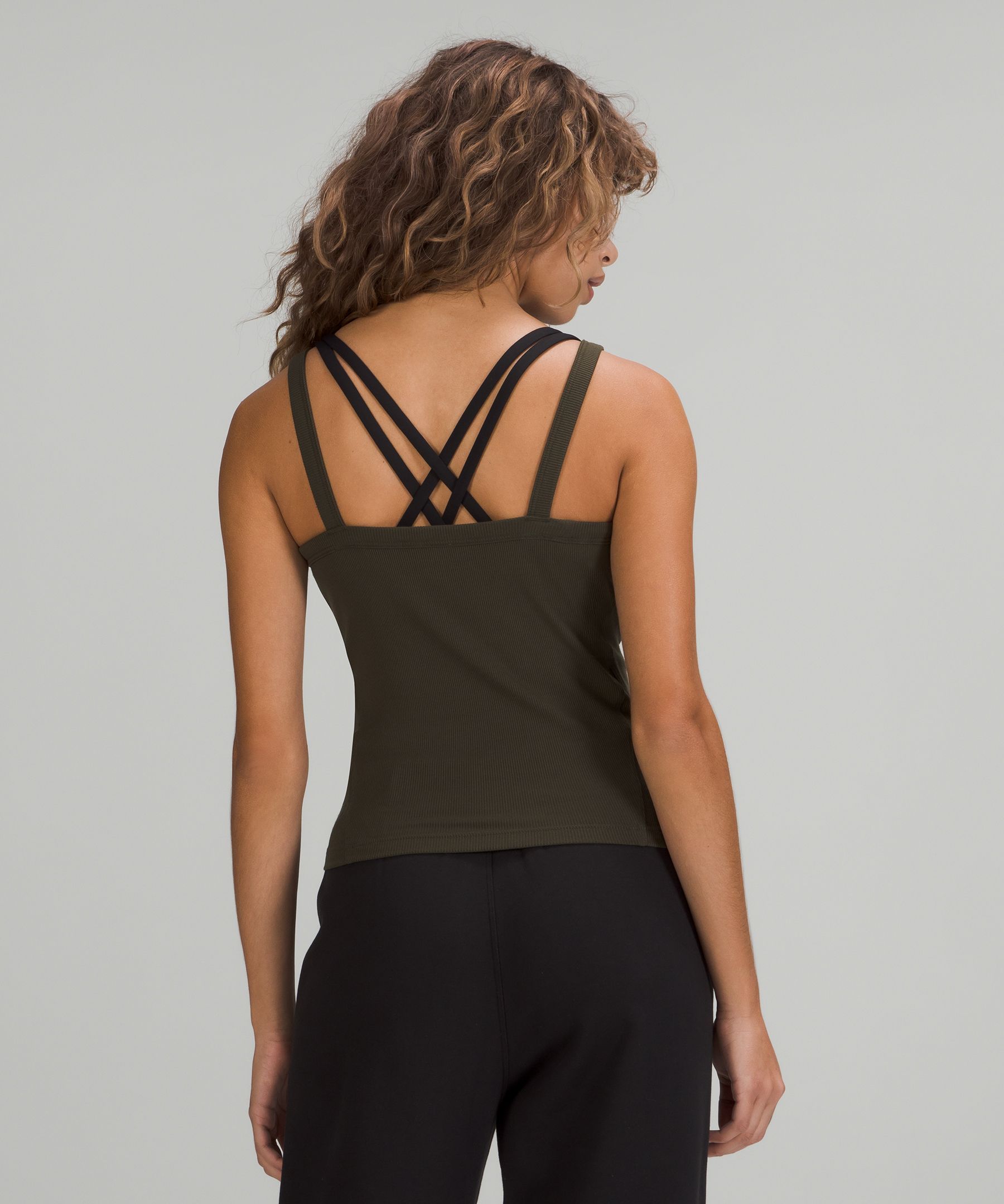 Lululemon Singlet Dame Mørke Olivengrønne | 95420-JCHT
