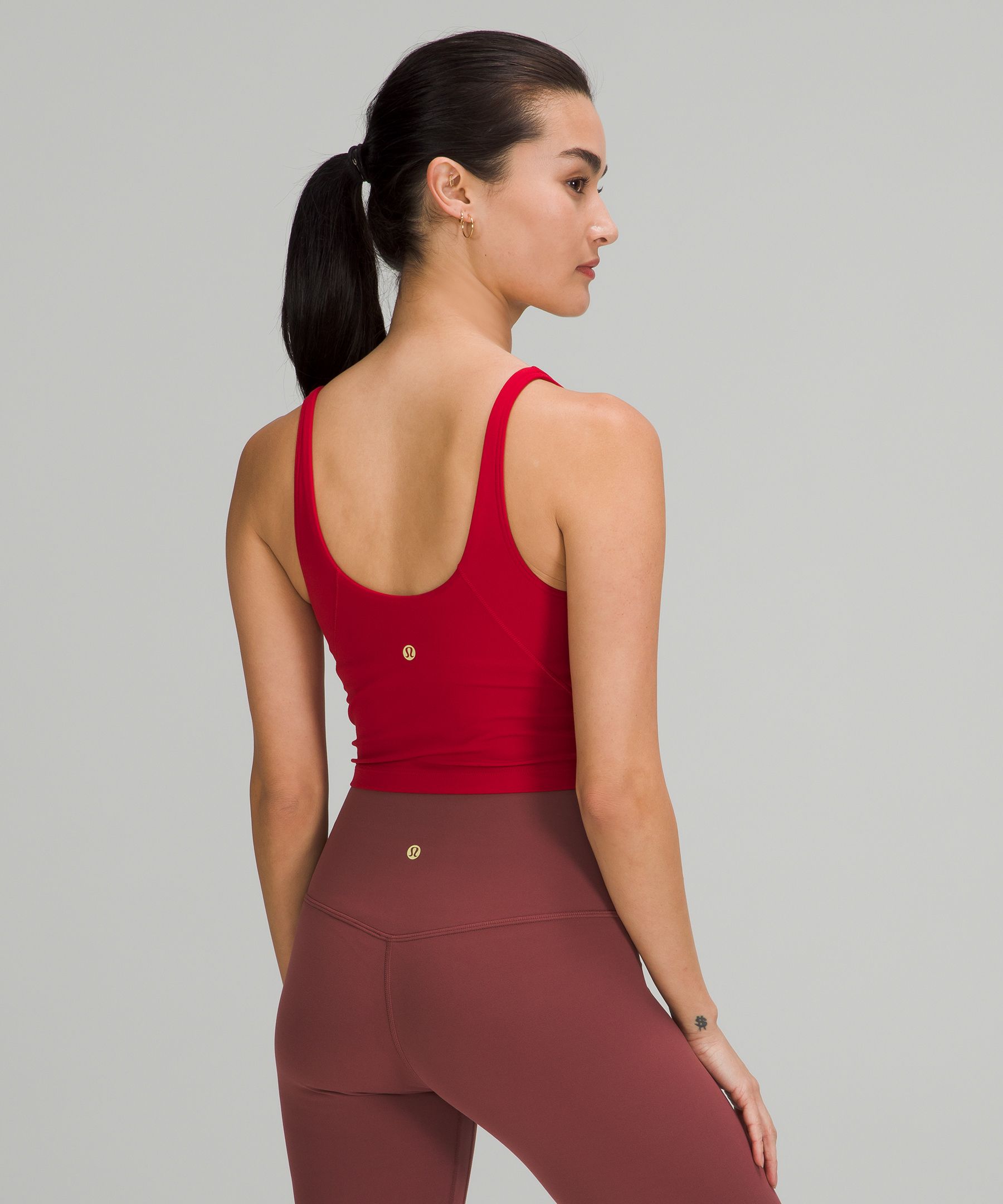 Lululemon Singlet Dame Mørke Rød | 94632-YWKT