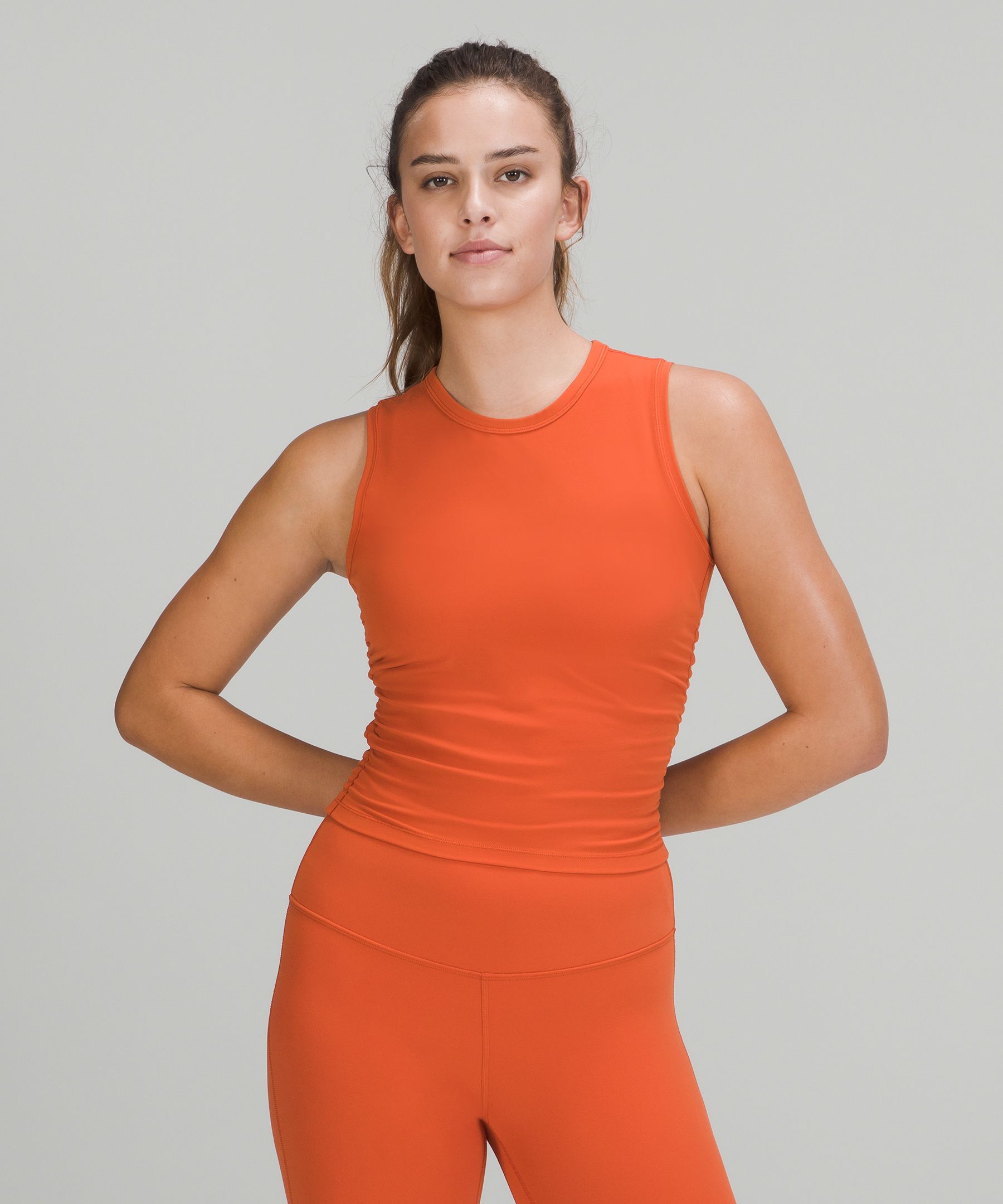 Lululemon Singlet Dame Oransje | 53016-VXNZ