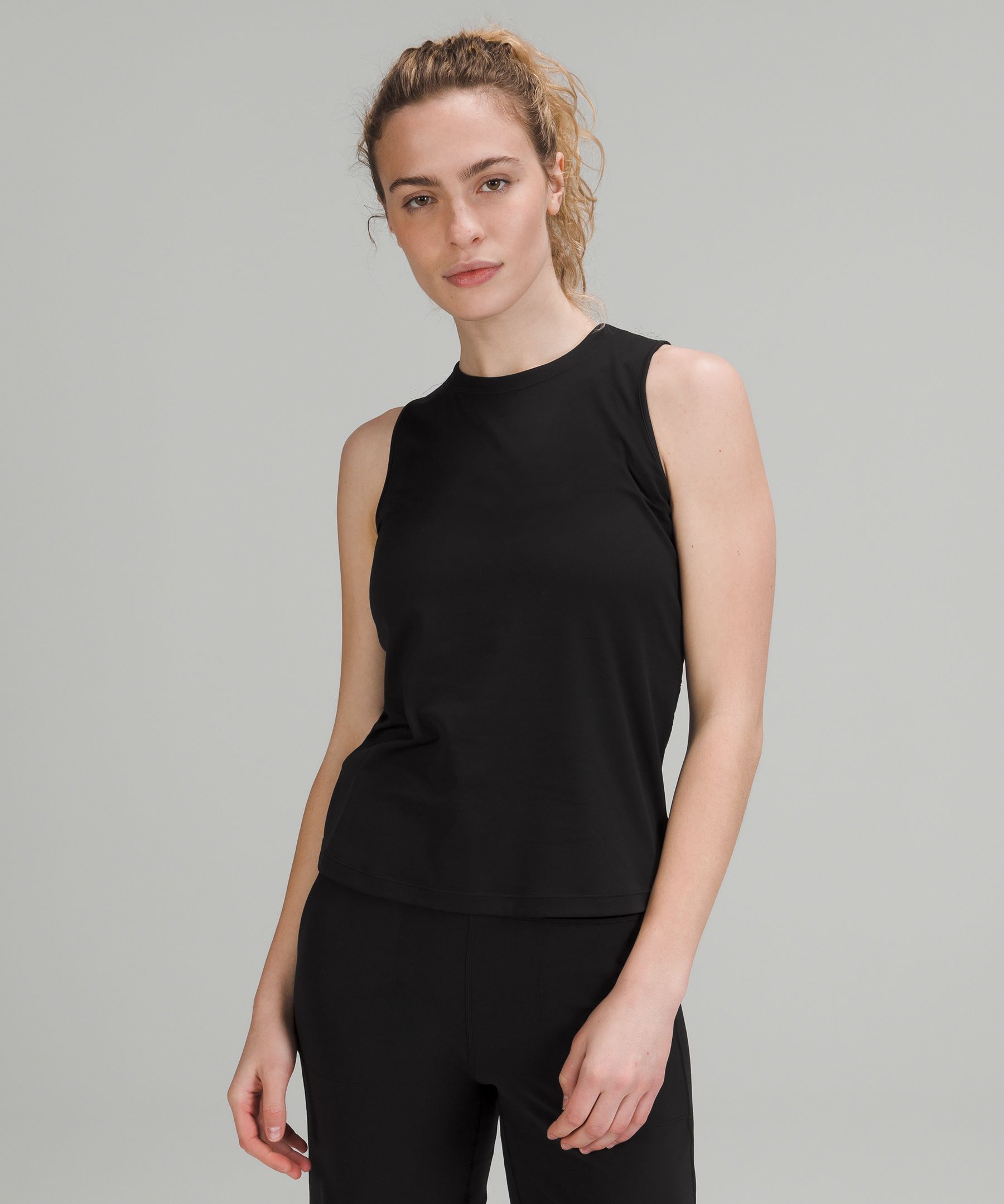 Lululemon Singlet Dame Svarte | 06579-RPDV