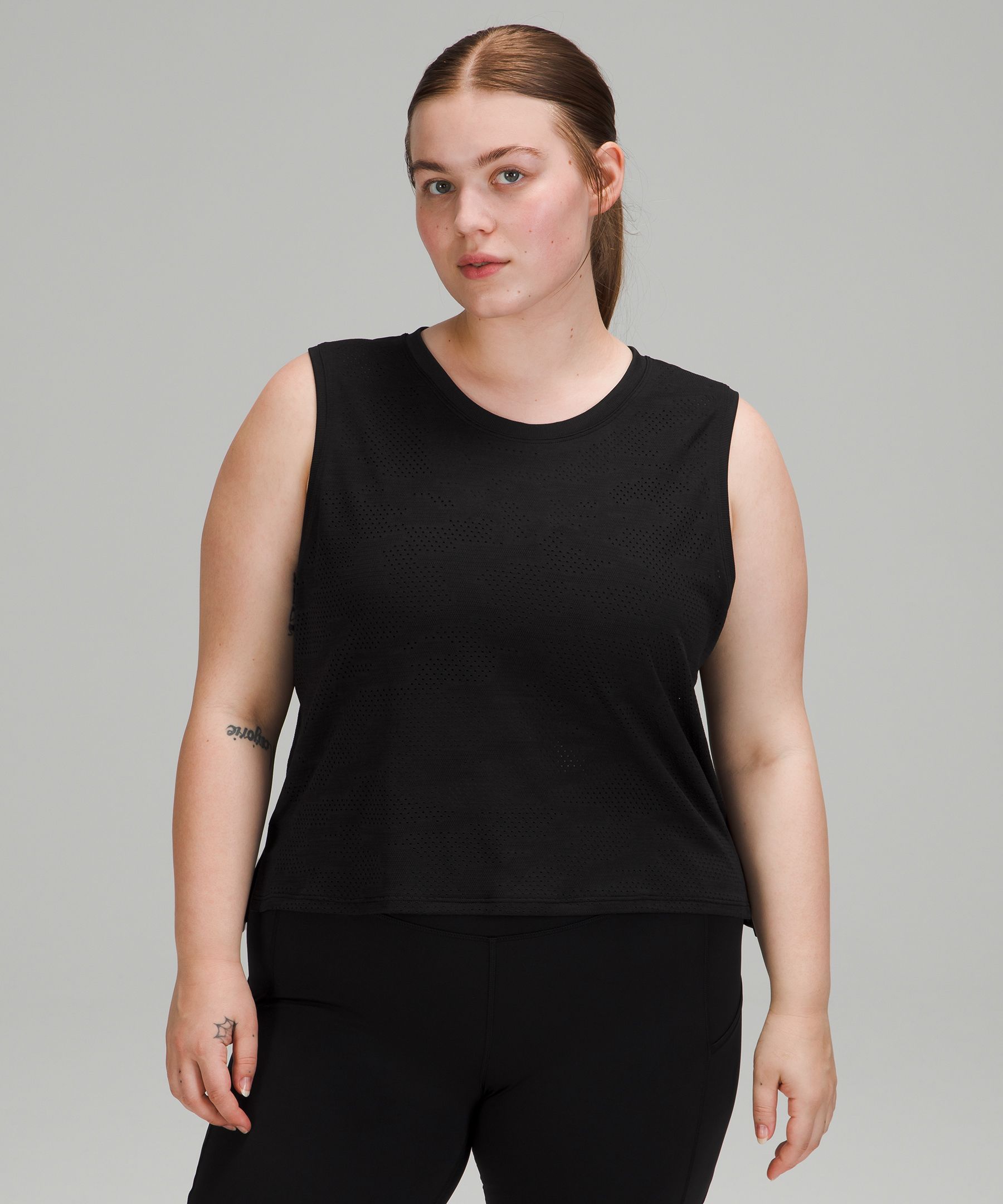 Lululemon Singlet Dame Svarte | 37549-UAVD