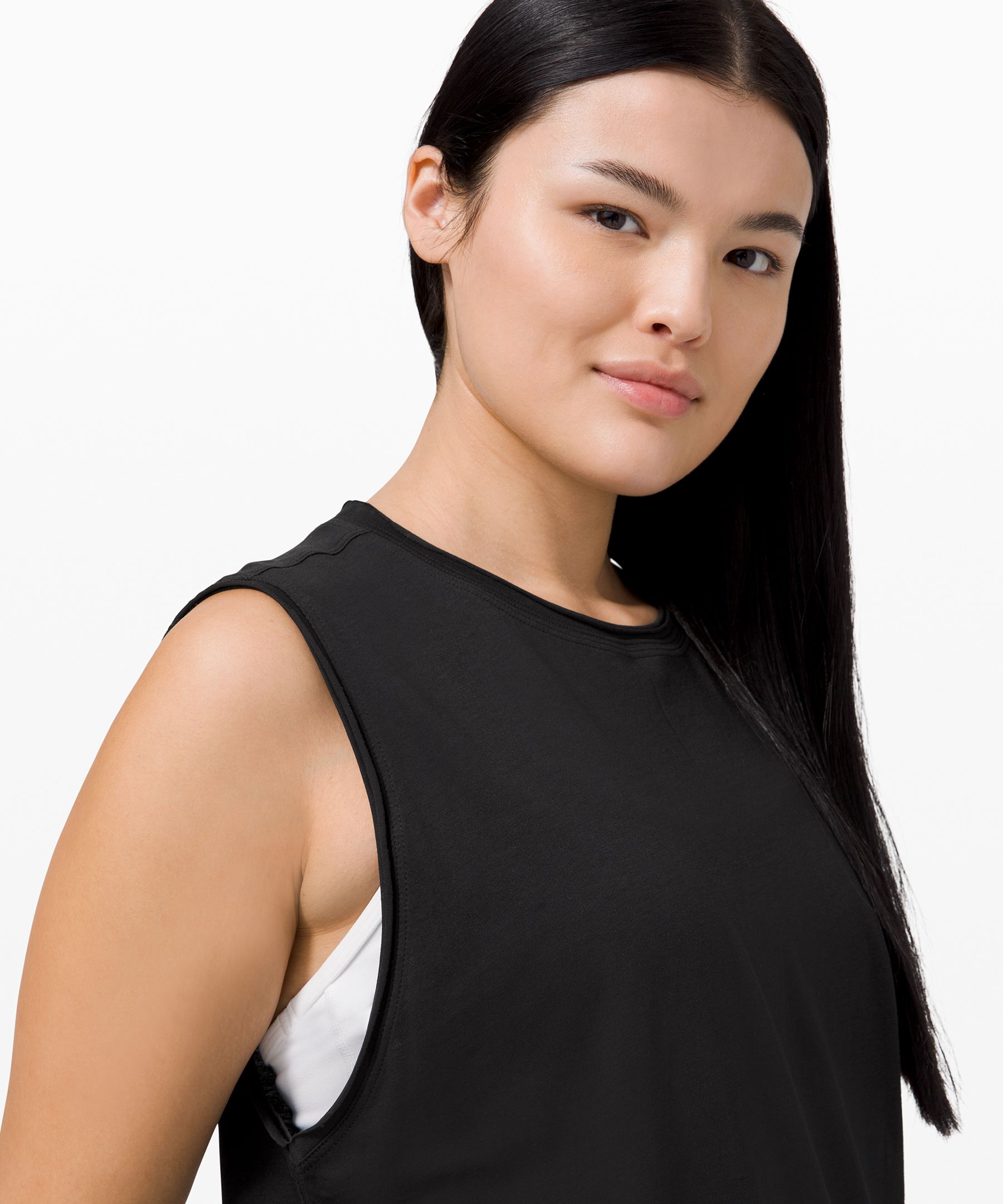 Lululemon Singlet Dame Svarte | 51732-UAZP