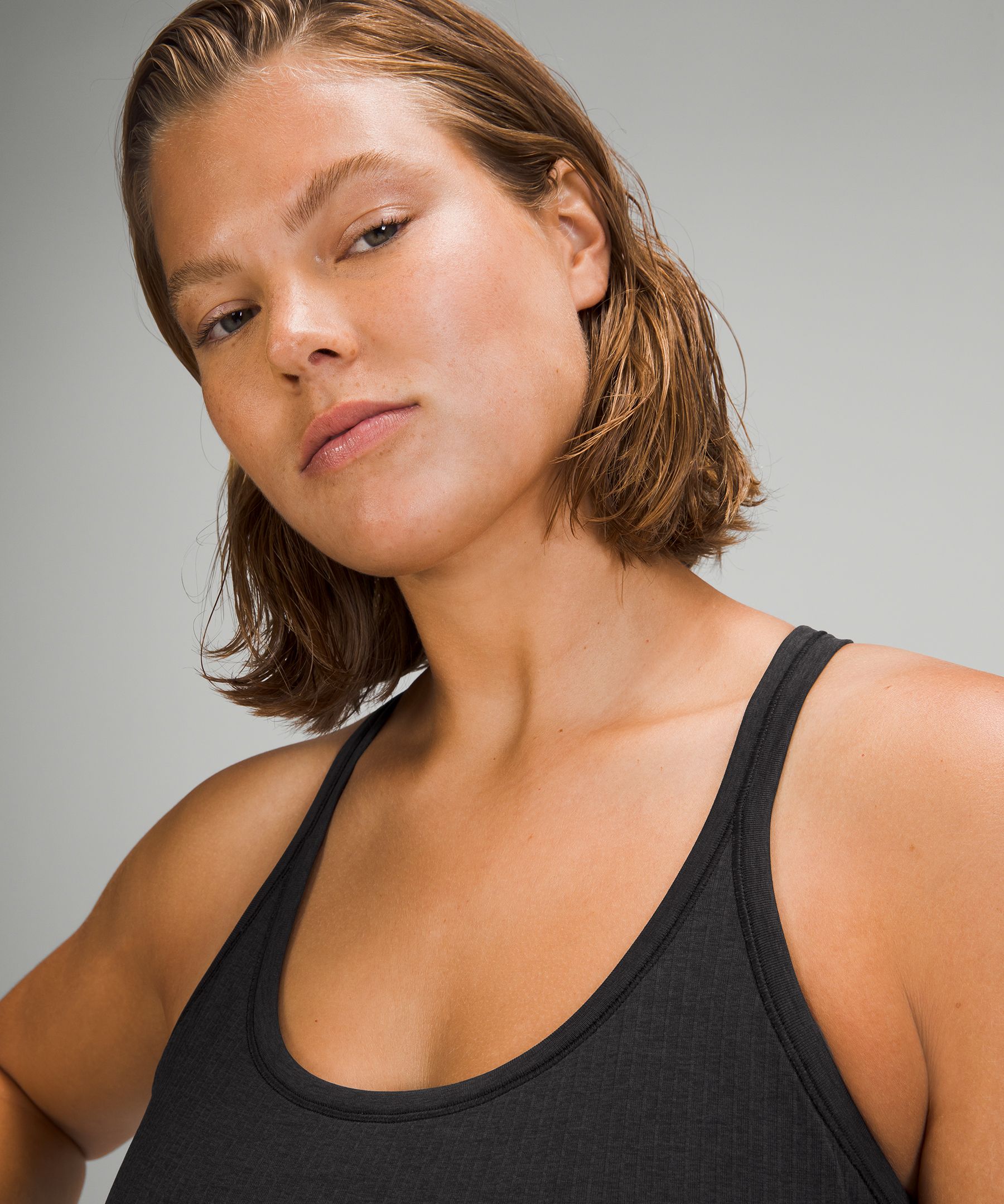 Lululemon Singlet Dame Svarte | 86739-ICJK