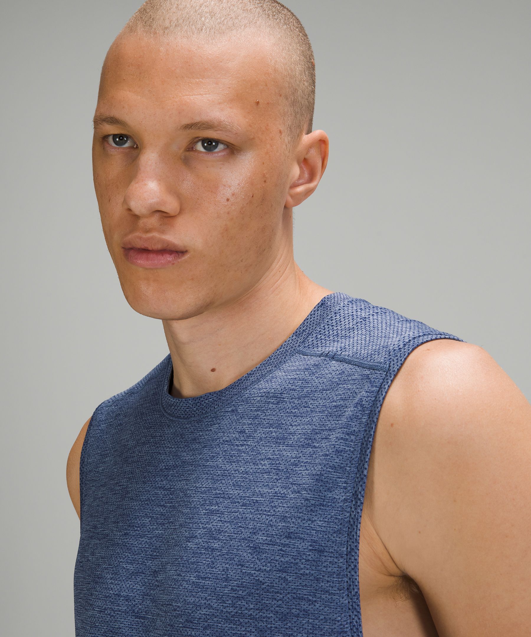 Lululemon Singlet Herre Blå | 16890-XPZG