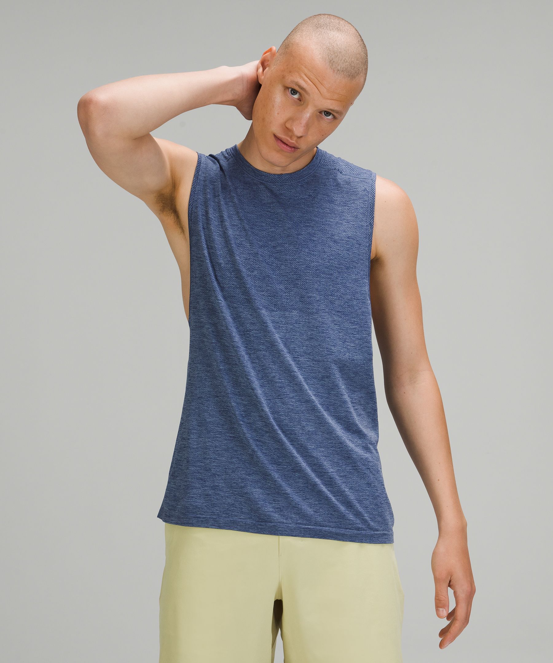 Lululemon Singlet Herre Blå | 16890-XPZG