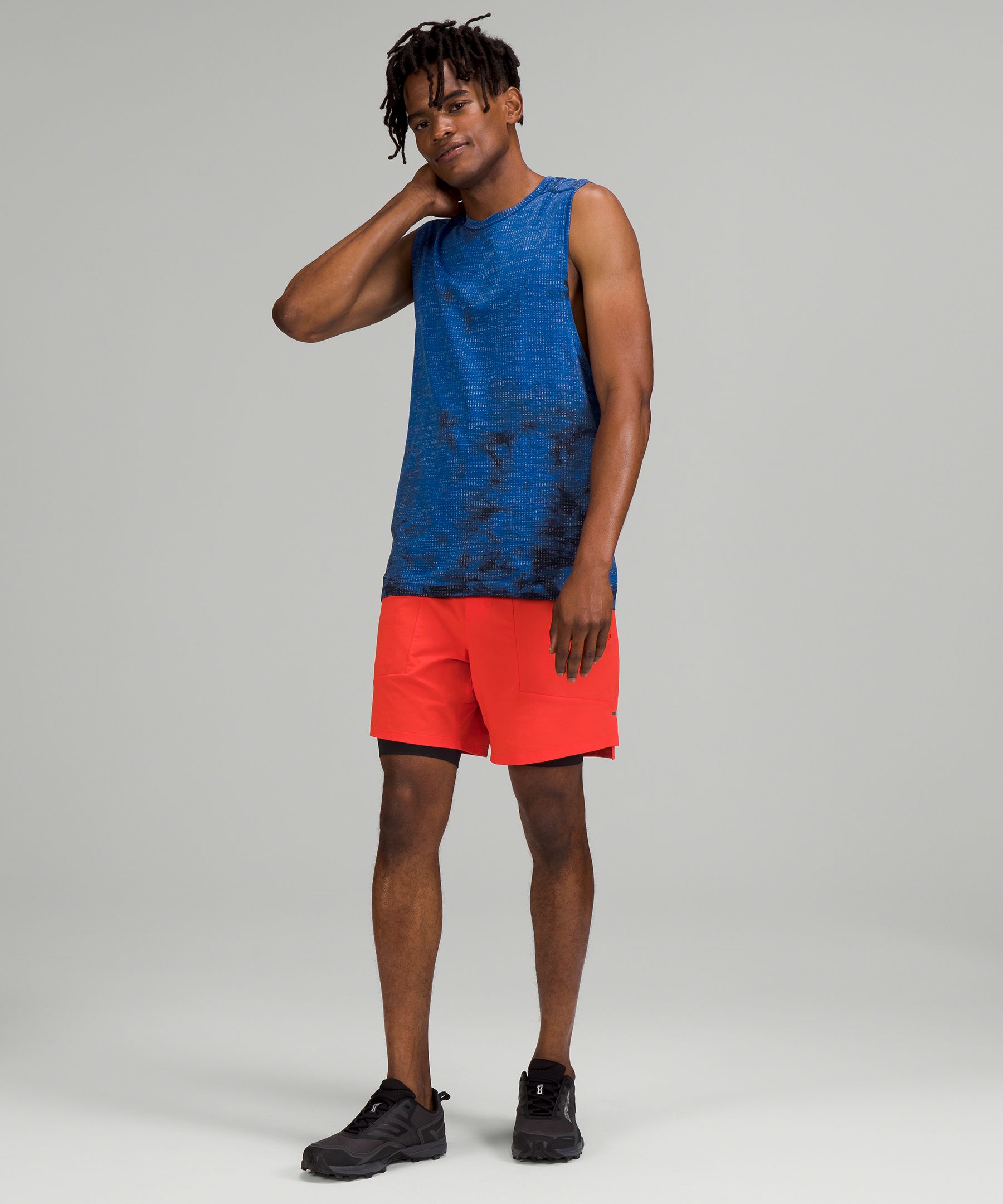 Lululemon Singlet Herre Blå | 31560-OLSG