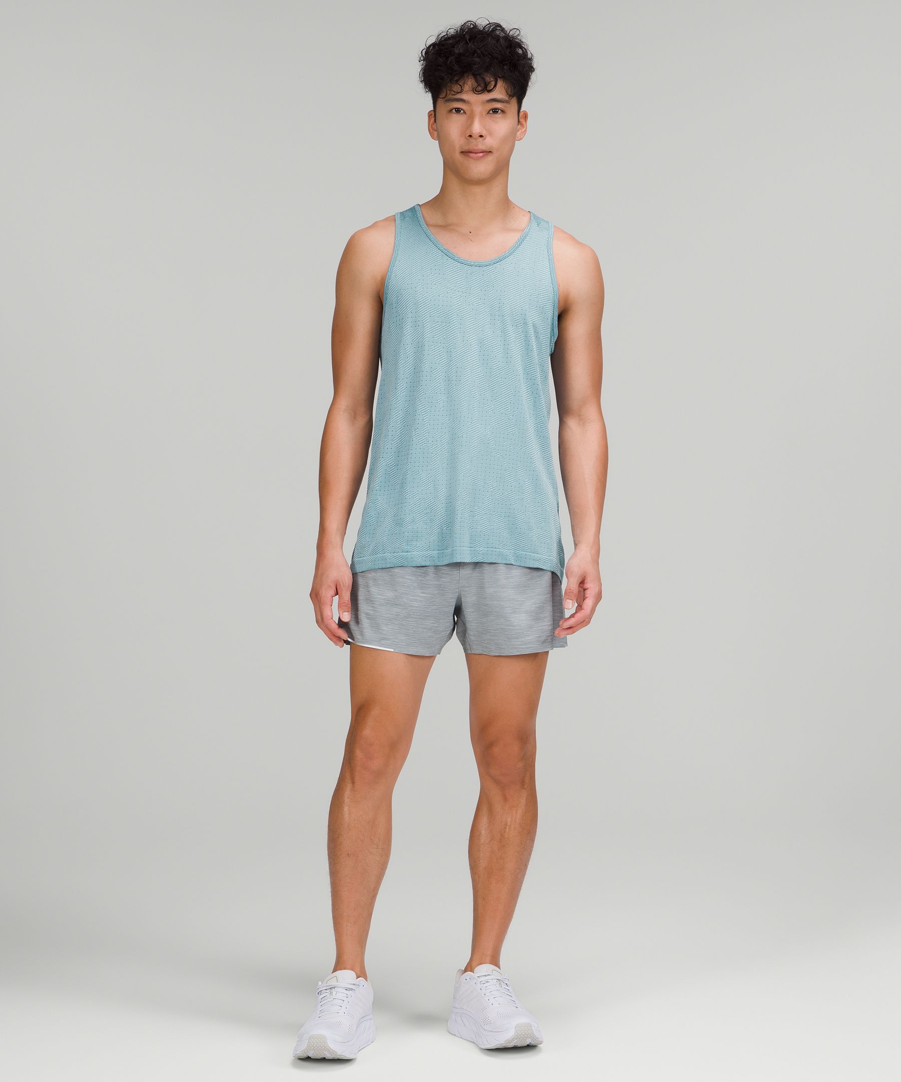 Lululemon Singlet Herre Blå | 97425-COGD
