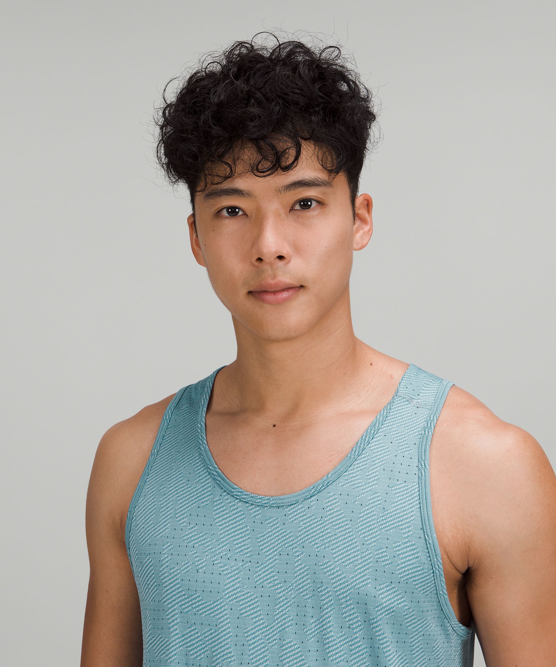 Lululemon Singlet Herre Blå | 97425-COGD