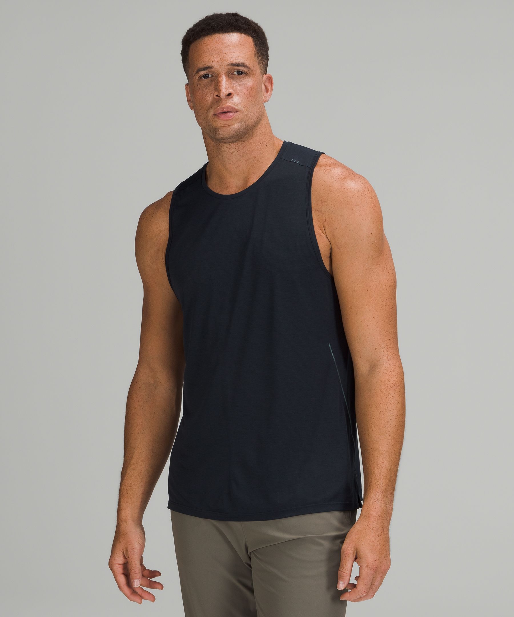 Lululemon Singlet Herre Marineblå | 76240-VTPA