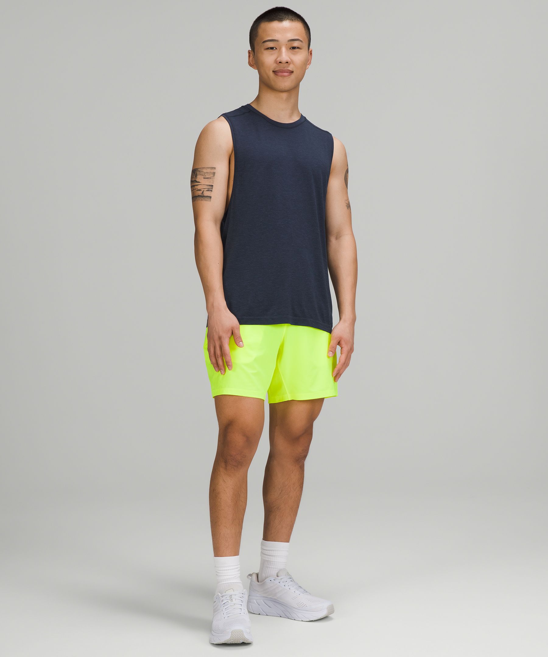 Lululemon Singlet Herre Marineblå | 79506-AELF