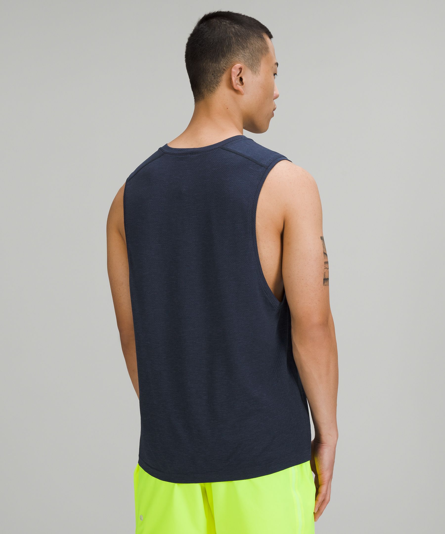 Lululemon Singlet Herre Marineblå | 79506-AELF