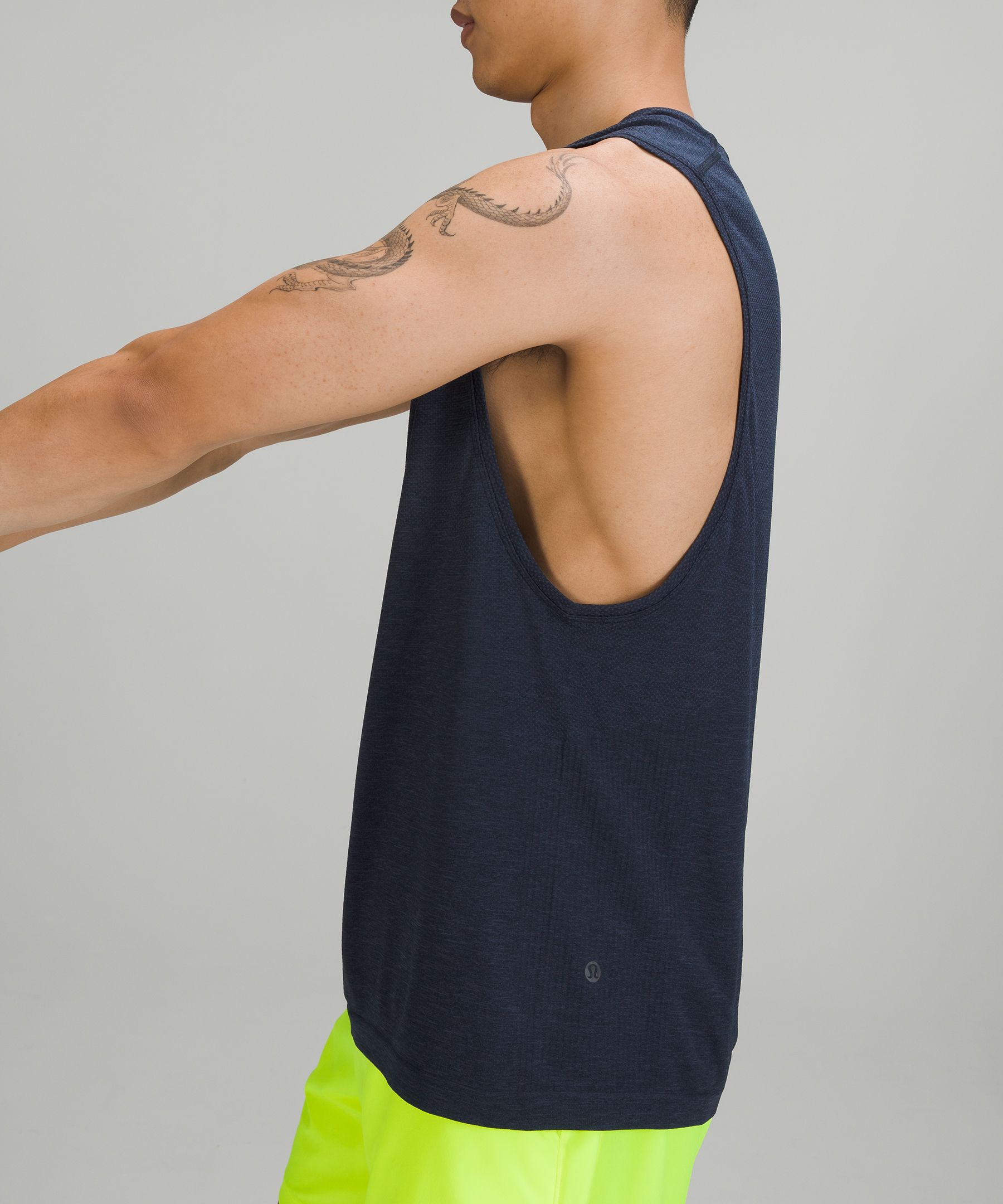 Lululemon Singlet Herre Marineblå | 79506-AELF