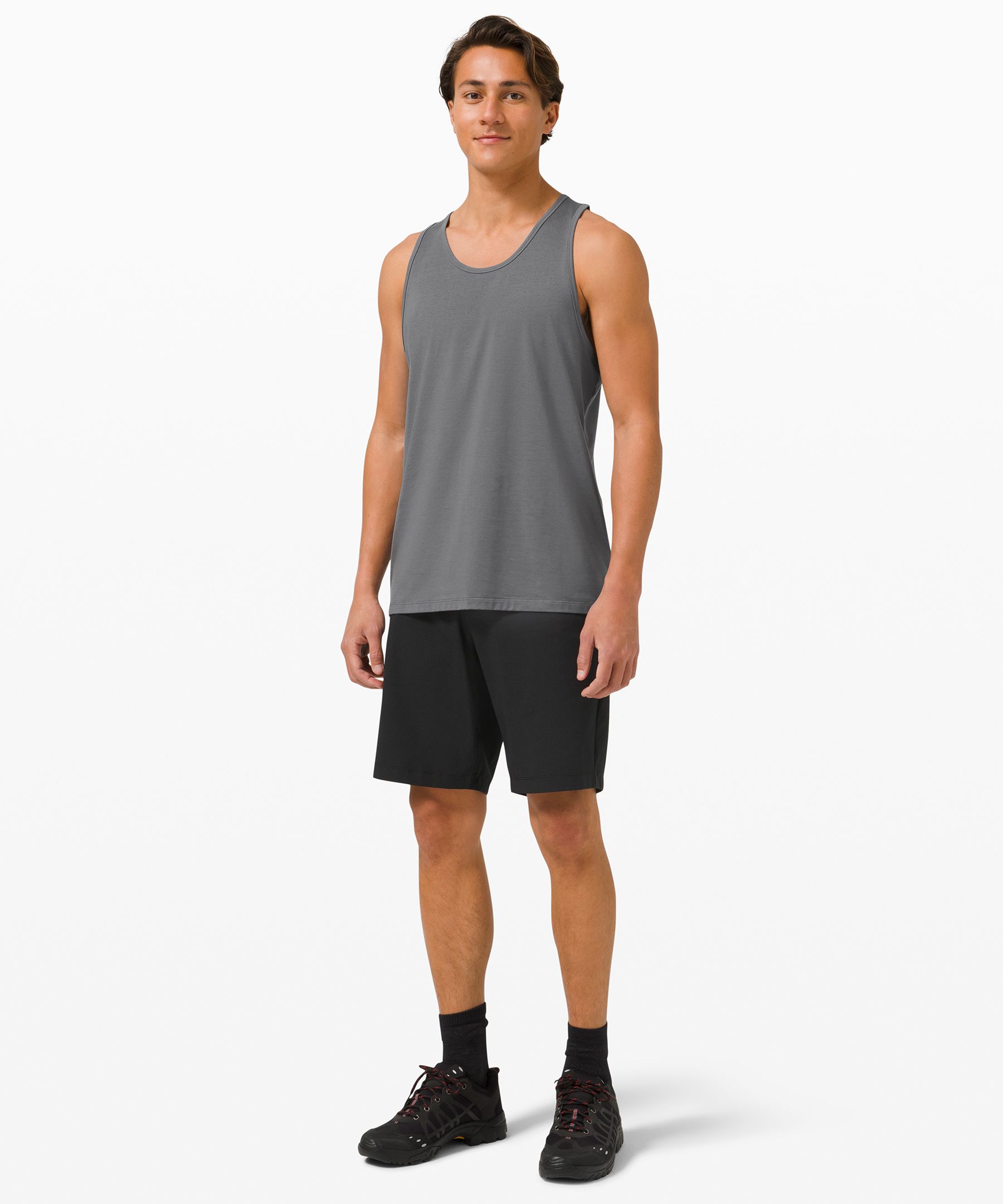 Lululemon Singlet Herre Mørke Grå | 79360-CYLO