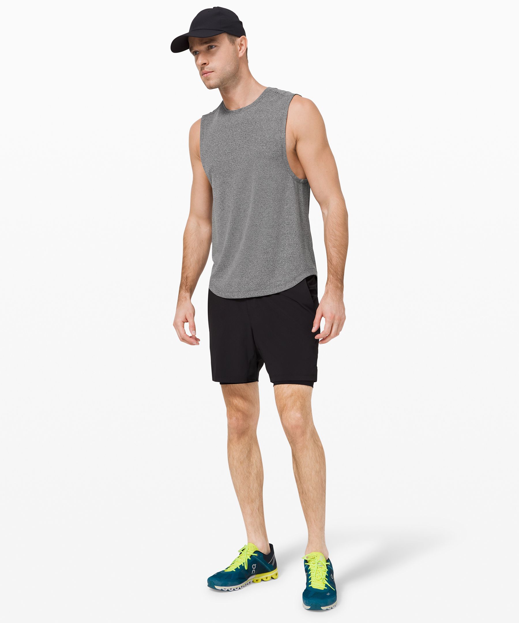 Lululemon Singlet Herre Svarte | 06284-UMNB