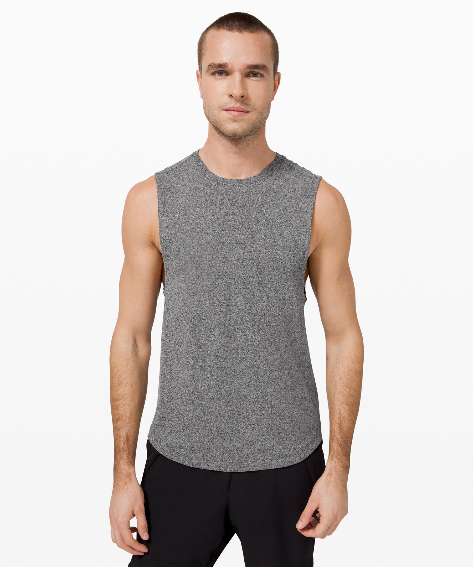 Lululemon Singlet Herre Svarte | 06284-UMNB