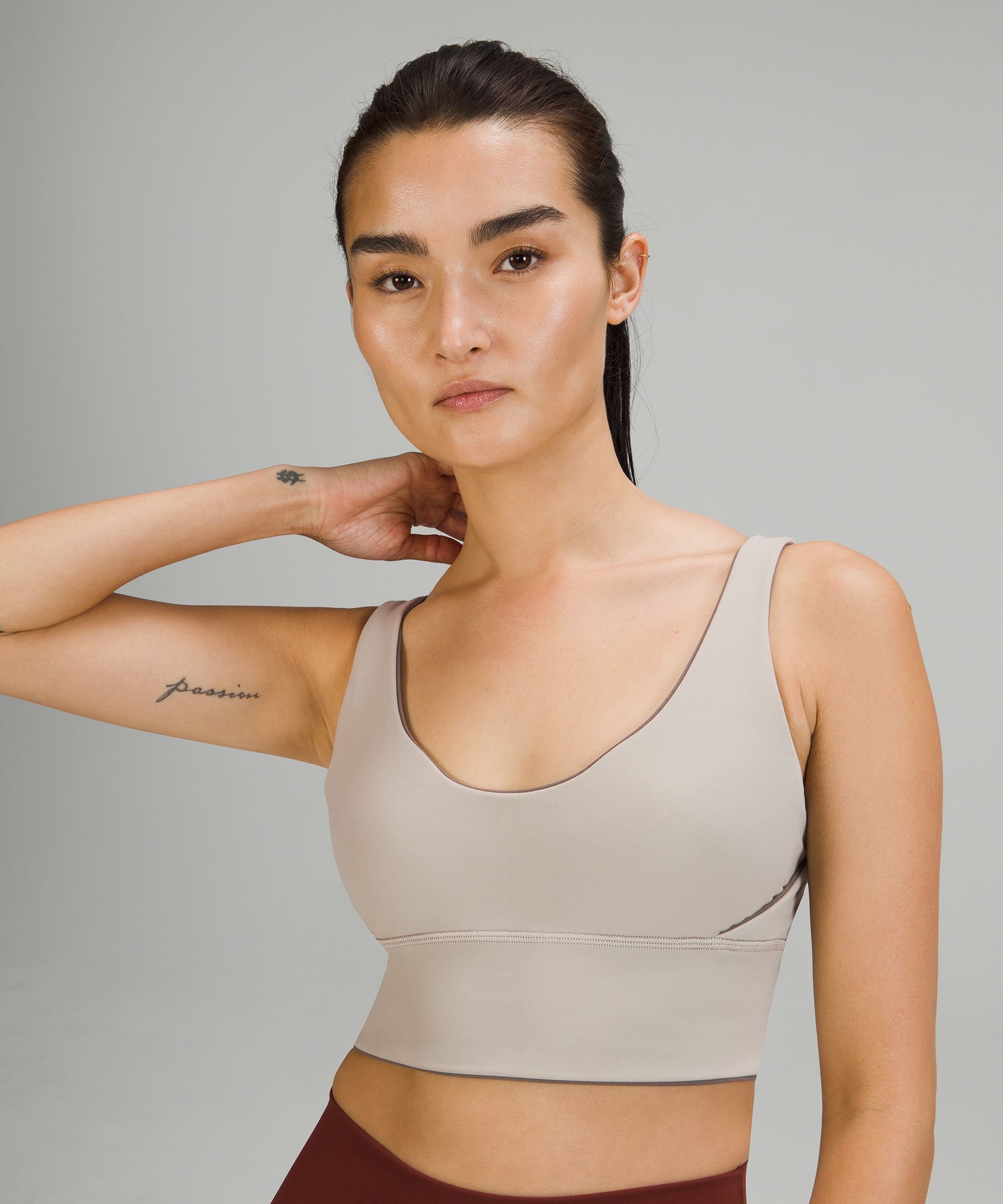 Lululemon Sports Bh Dame Beige | 01749-HWXG