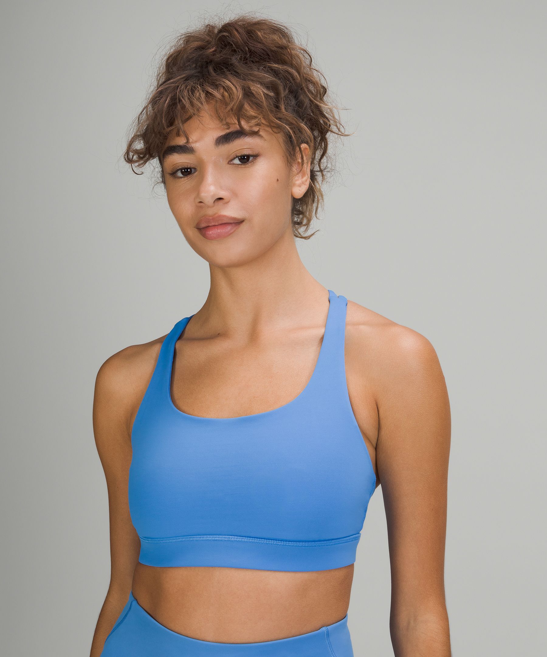 Lululemon Sports Bh Dame Blå | 18367-QVCI